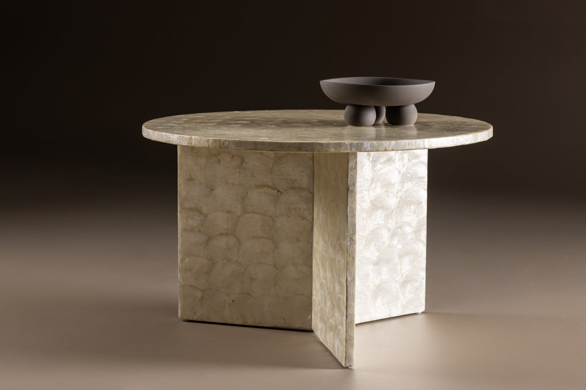 Venture Design Smögen Soffbord ⌀70 Beige