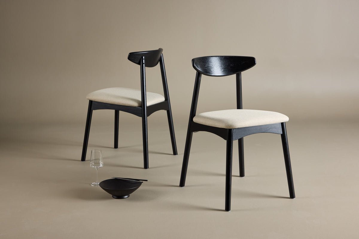 Venture Design Ven Matstolar 2-pack Svart