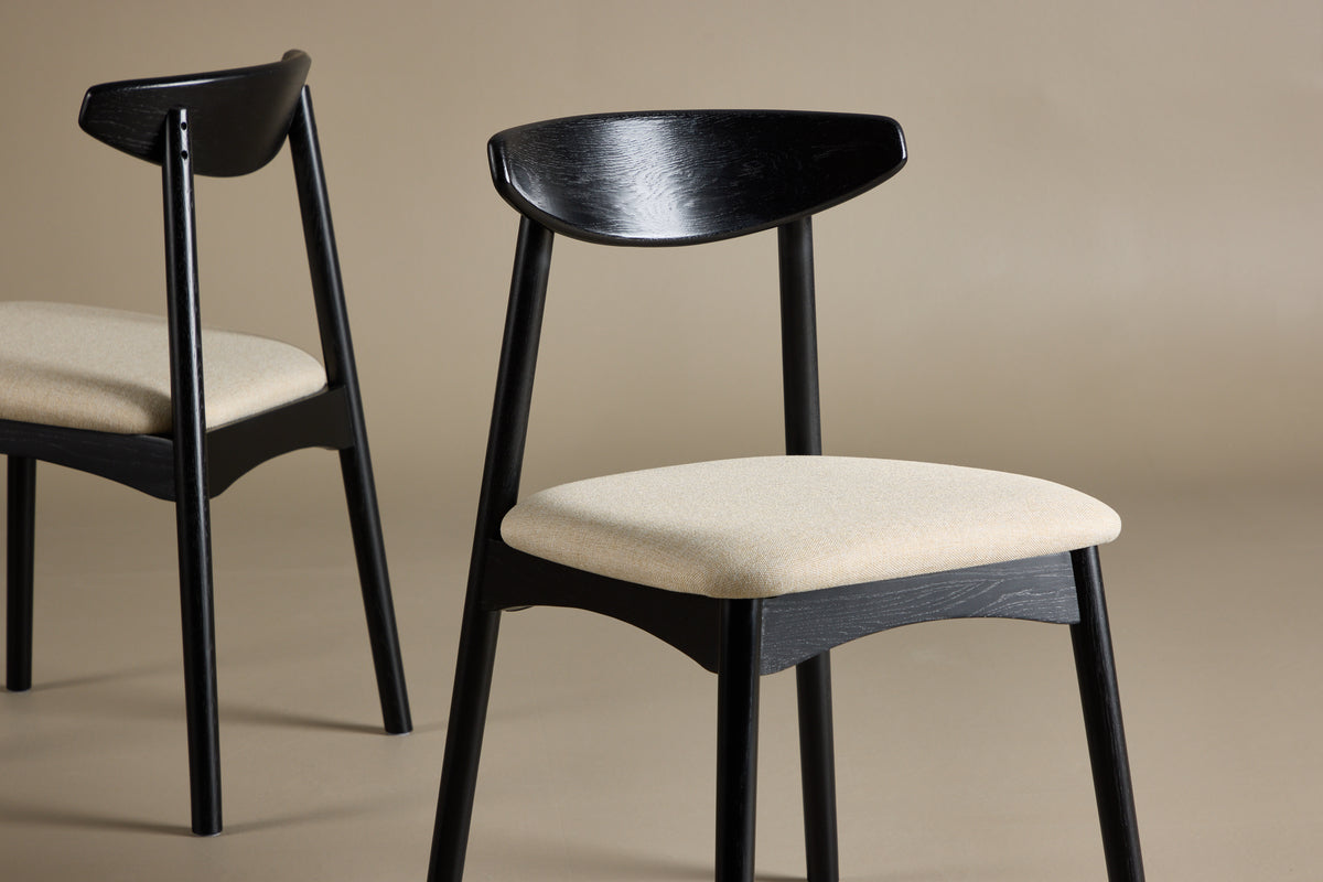 Venture Design Ven Matstolar 2-pack Svart