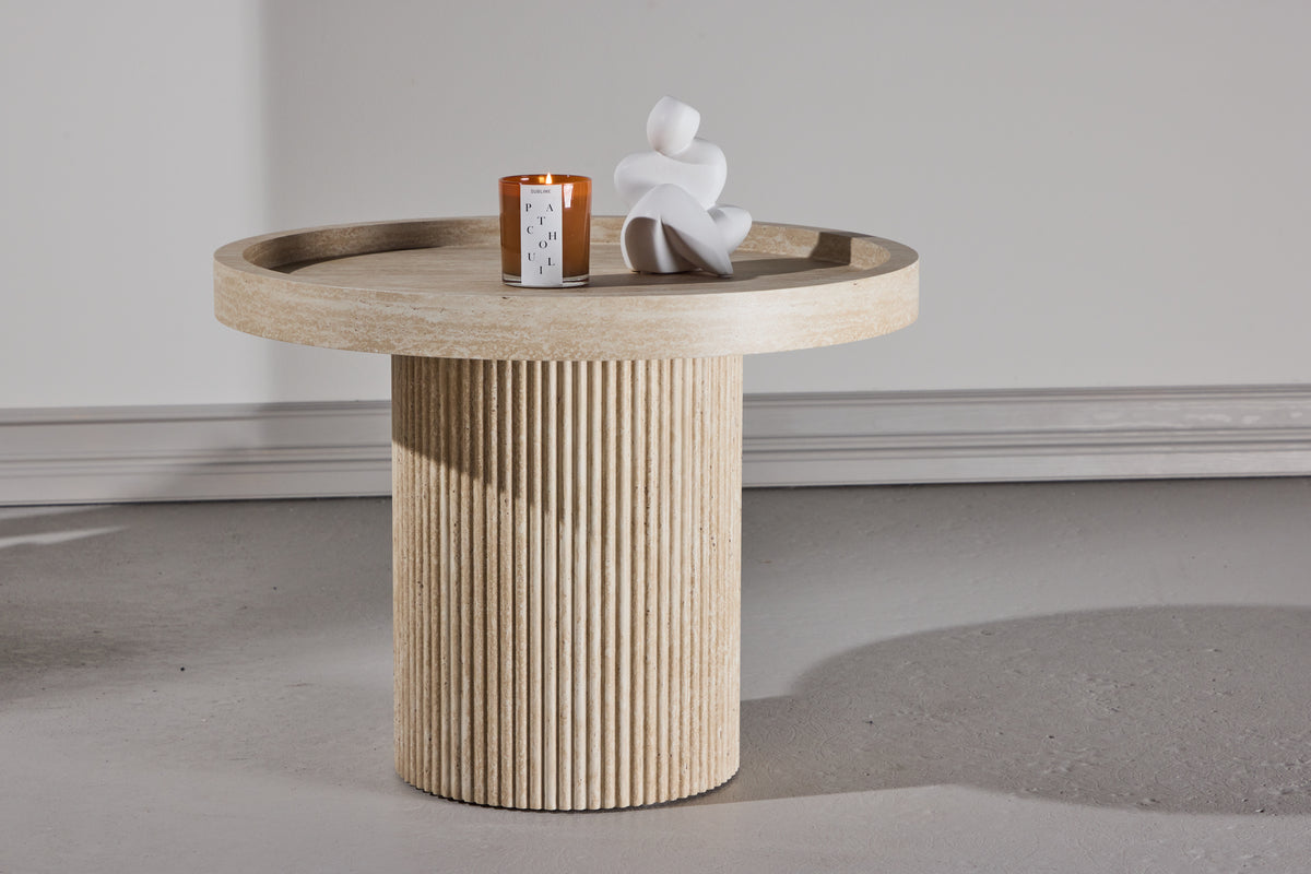 Venture Design Krille Sidobord ⌀60 Beige