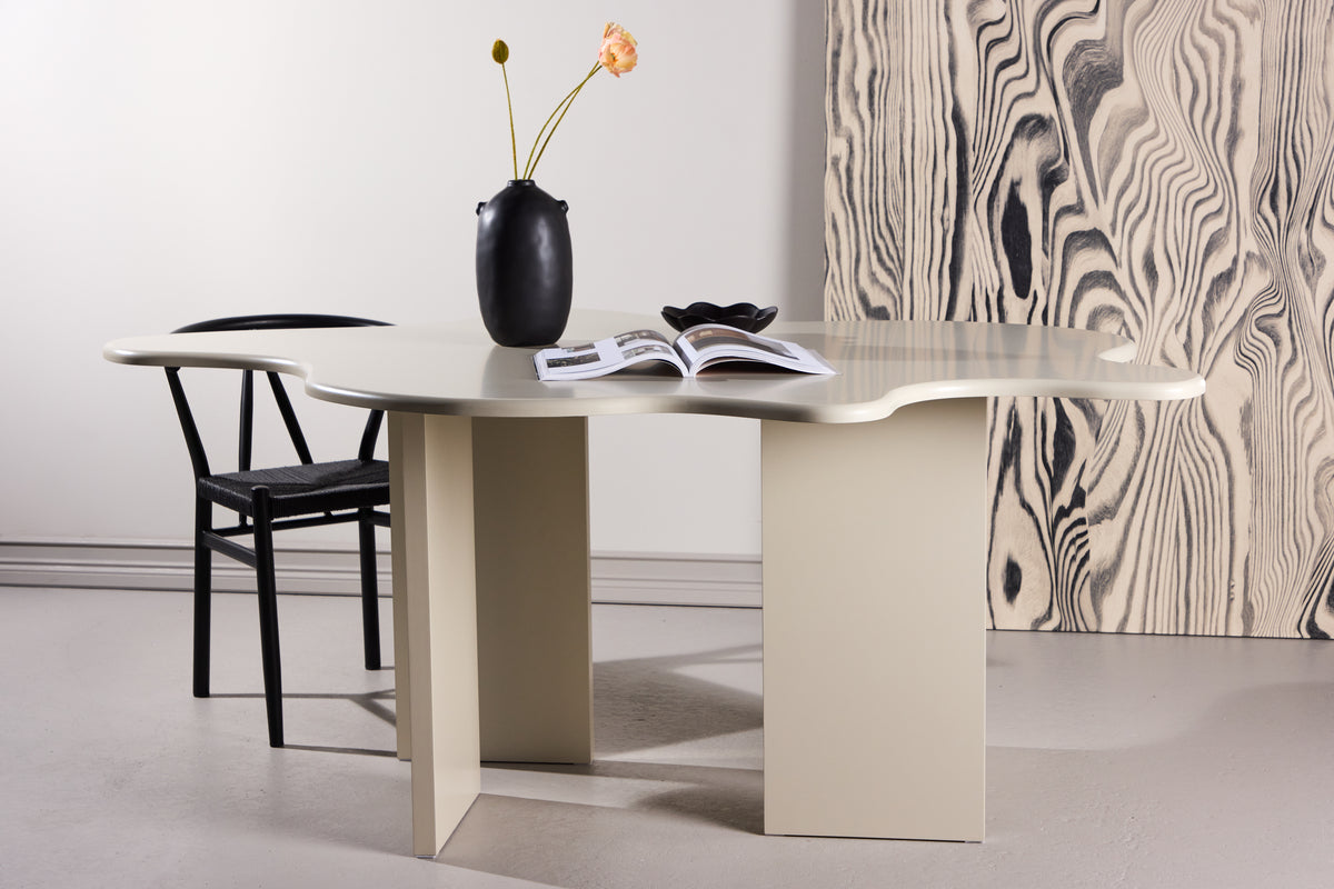 Venture Design Flower Ovala Matbord 190 x 123 Beige