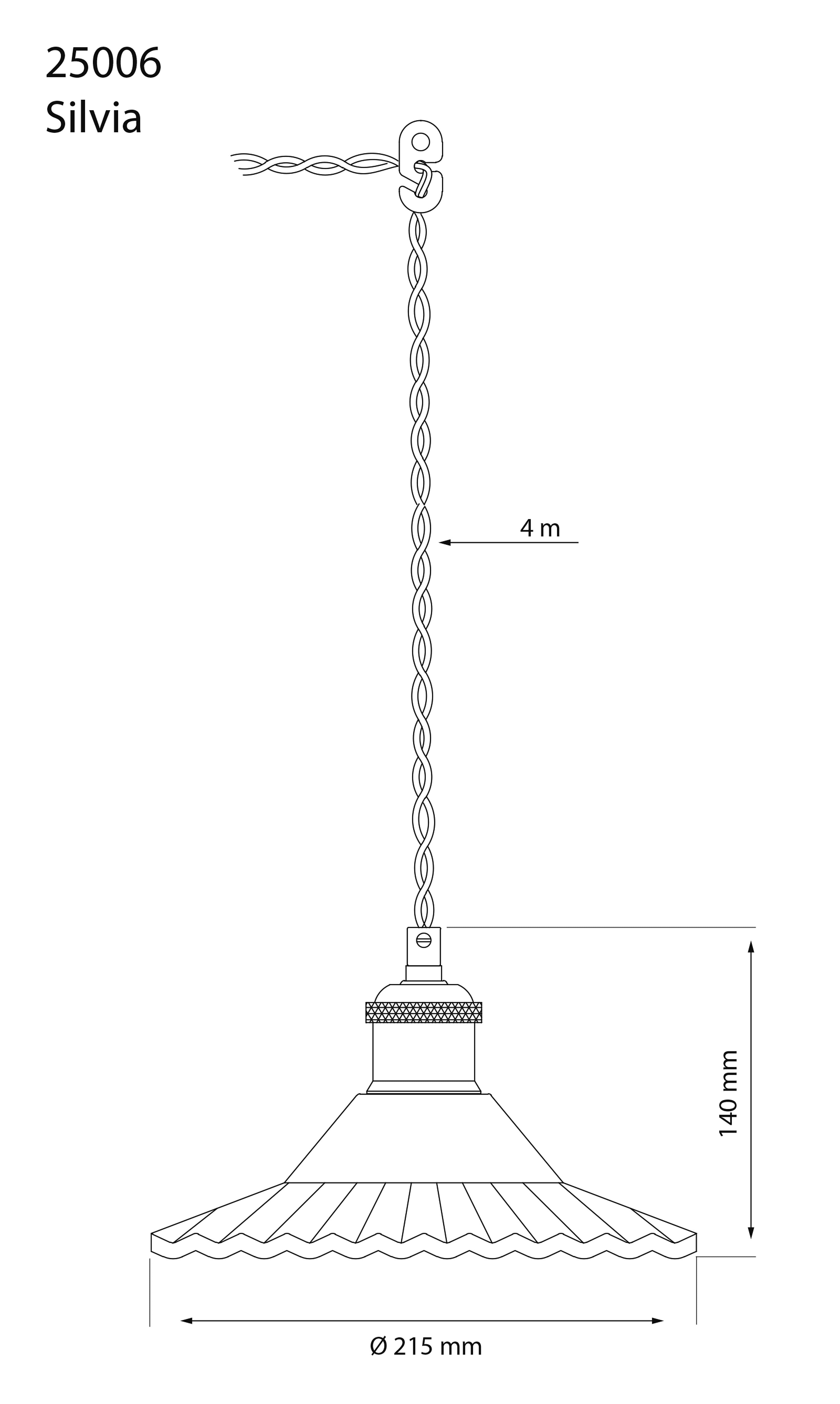 Aneta Home SILVIA fönsterlampa