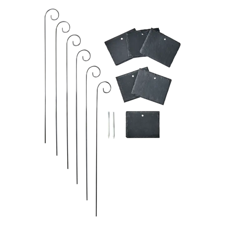 Affari of Sweden EBONY Trädgårdsskylt, 6-pack, Svart