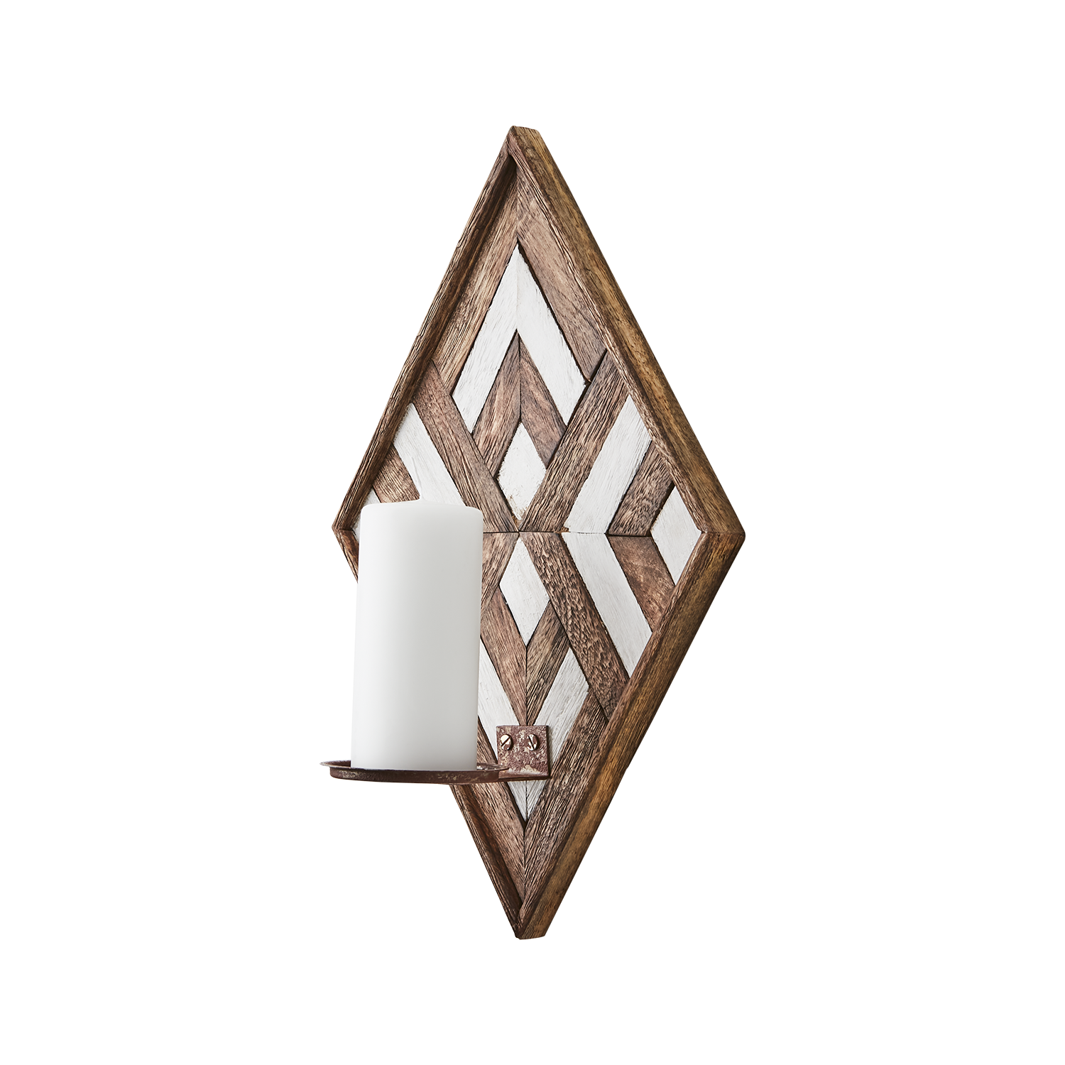Affari of Sweden VECTOR Väggljushållare, Brun/vit