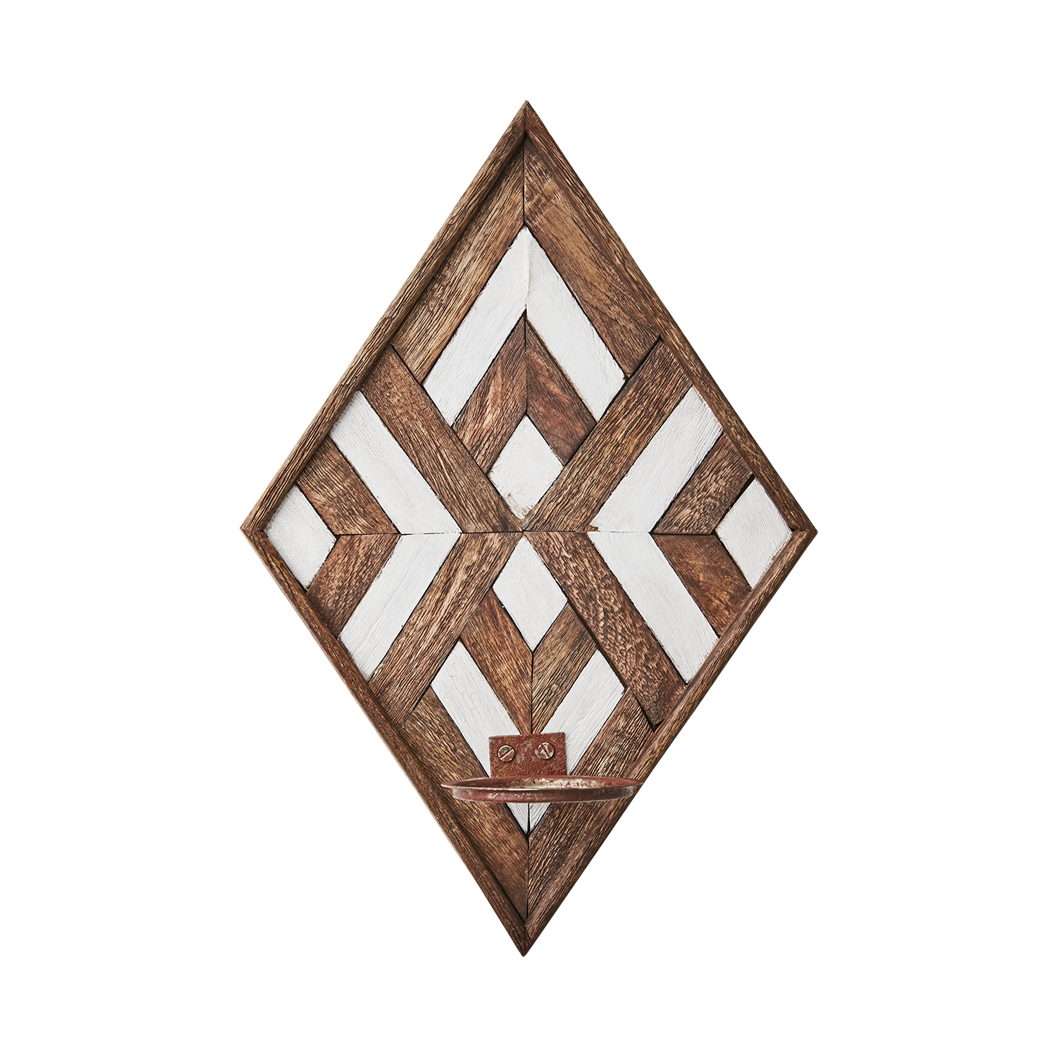 Affari of Sweden VECTOR Väggljushållare, Brun/vit