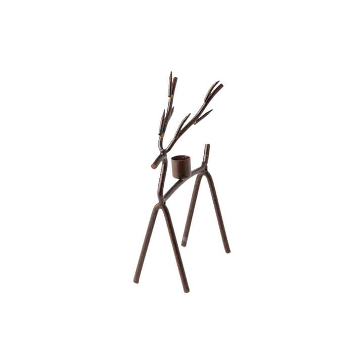 Affari of Sweden OH DEER Ljusstake, Rost/mässingsfärgad