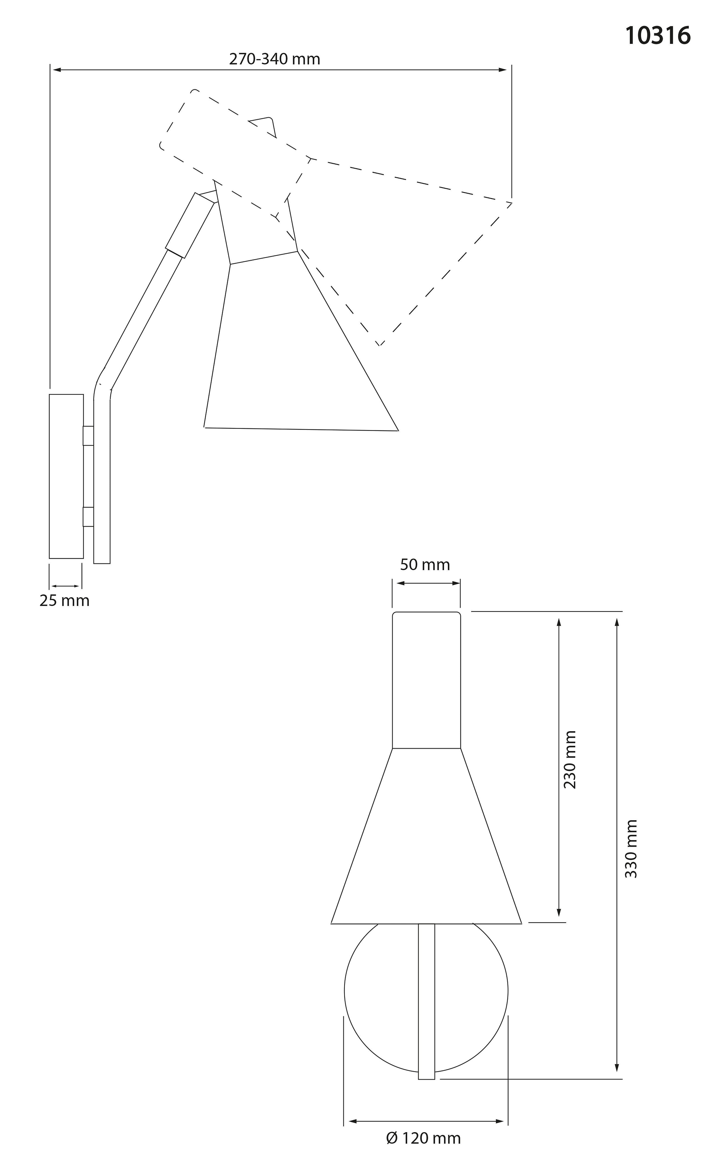 Aneta Home CERES vägglampa