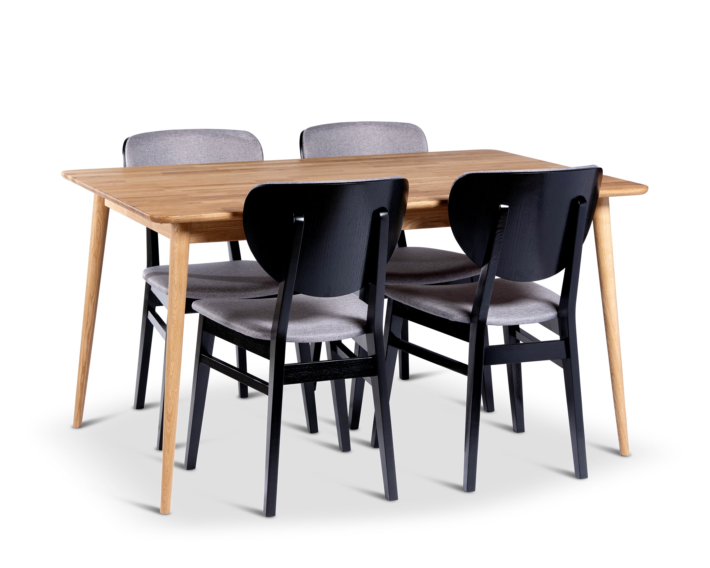 Stenexpo Alborg 140x90 med 4 st.Borgholm stol