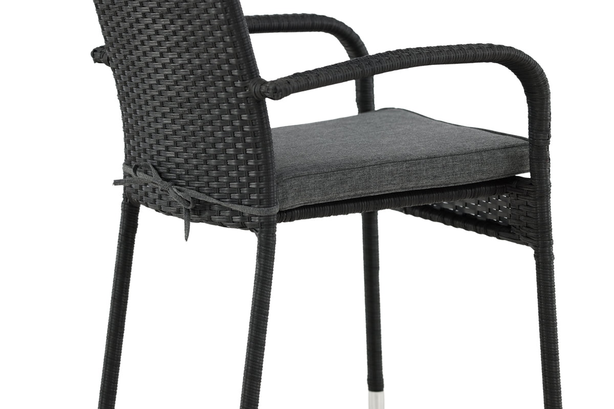 Venture Design Anna Matstolar 2-pack Svart