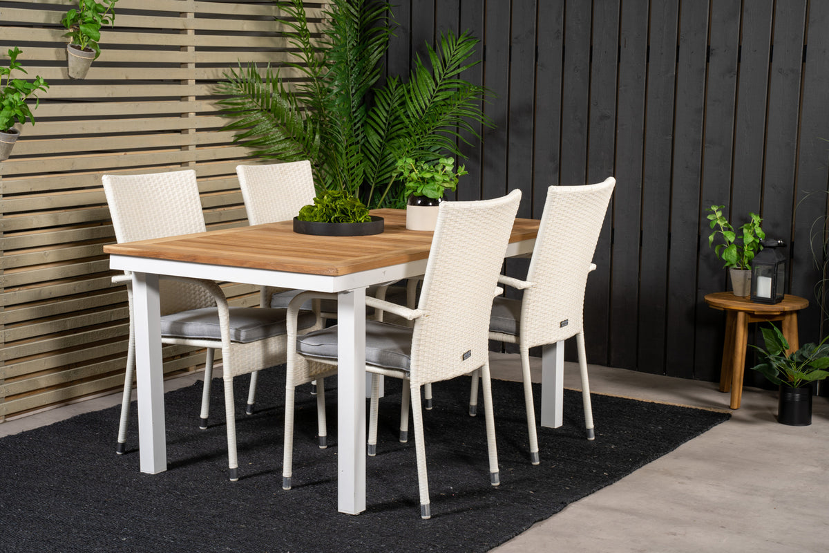 Venture Design Anna Matstolar 2-pack Vit