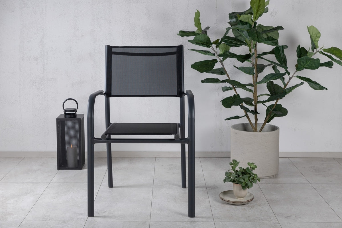 Venture Design Santorini Matstolar 2-pack Svart