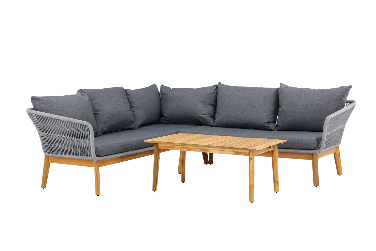 Venture Design Chania Hörngrupper Natur Grå