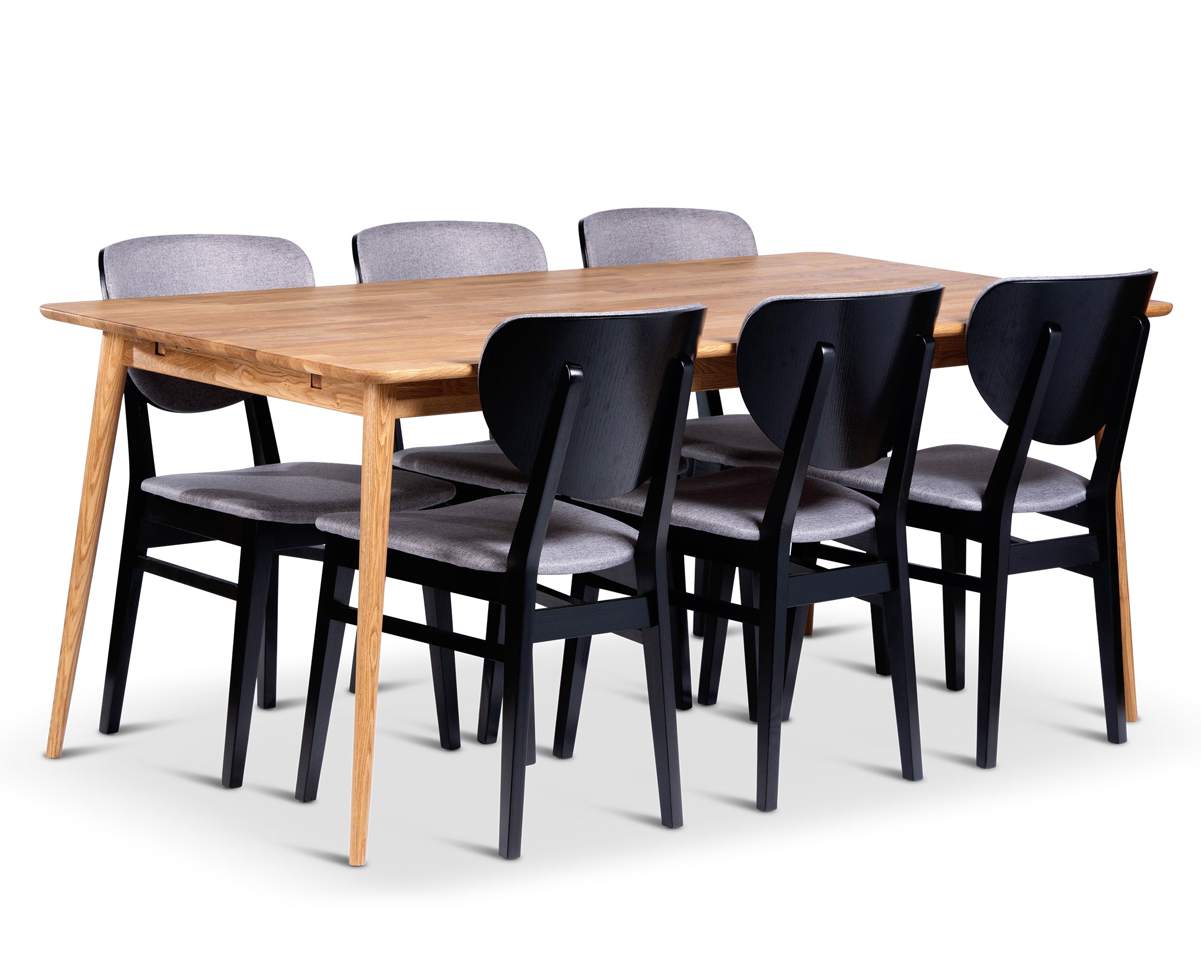 Stenexpo Alborg 180x90 med 6 st.Borgholm stol.