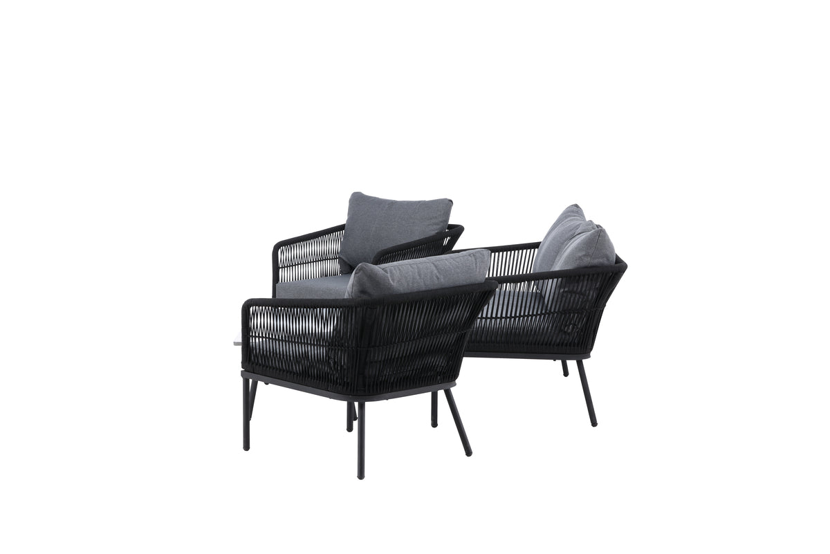 Venture Design Lindos Soffgrupper Grå Svart