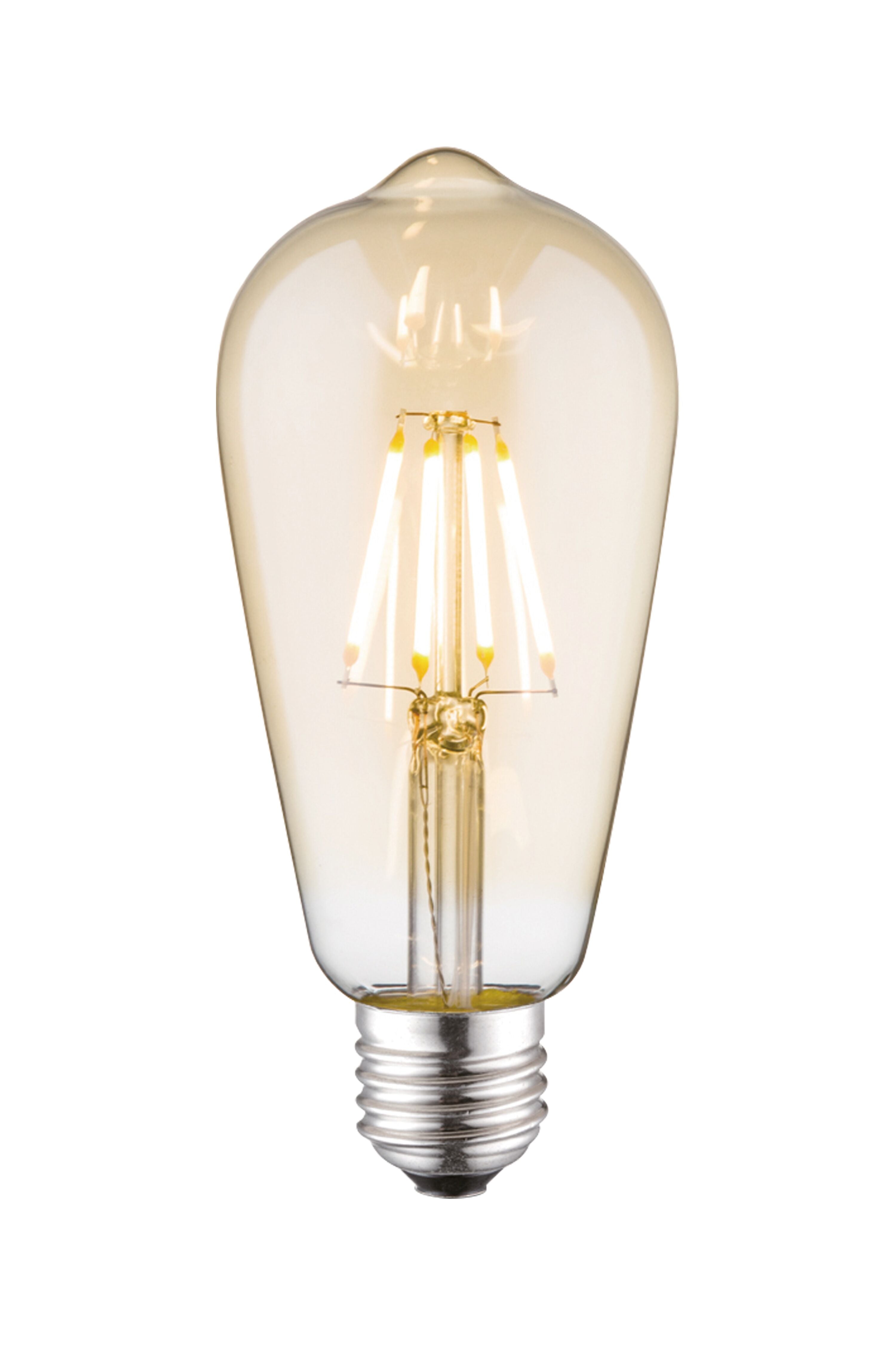 Aneta Home Edison E27 4W LED filament dimbar, amber