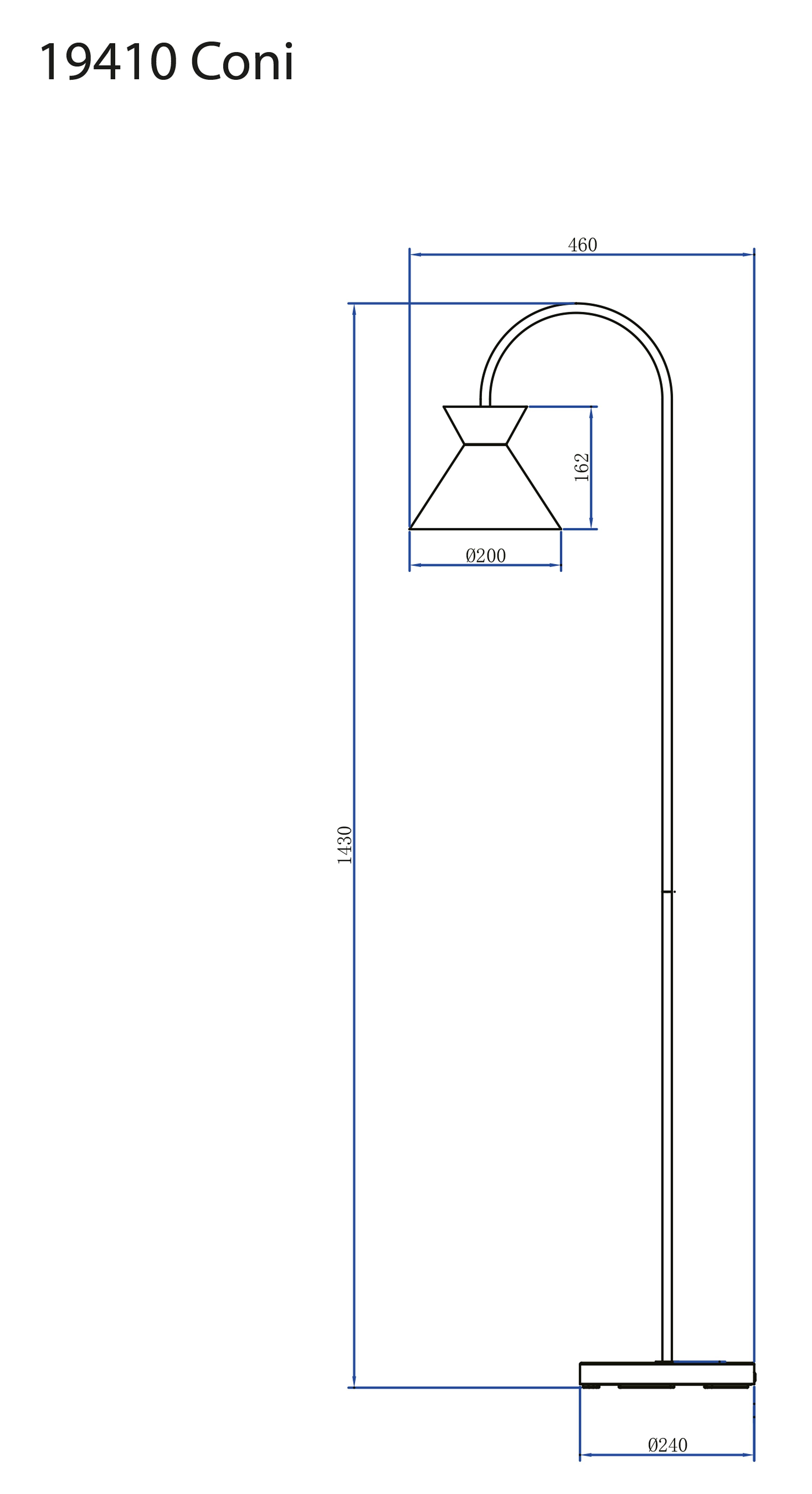 Aneta Home CONI golvlampa