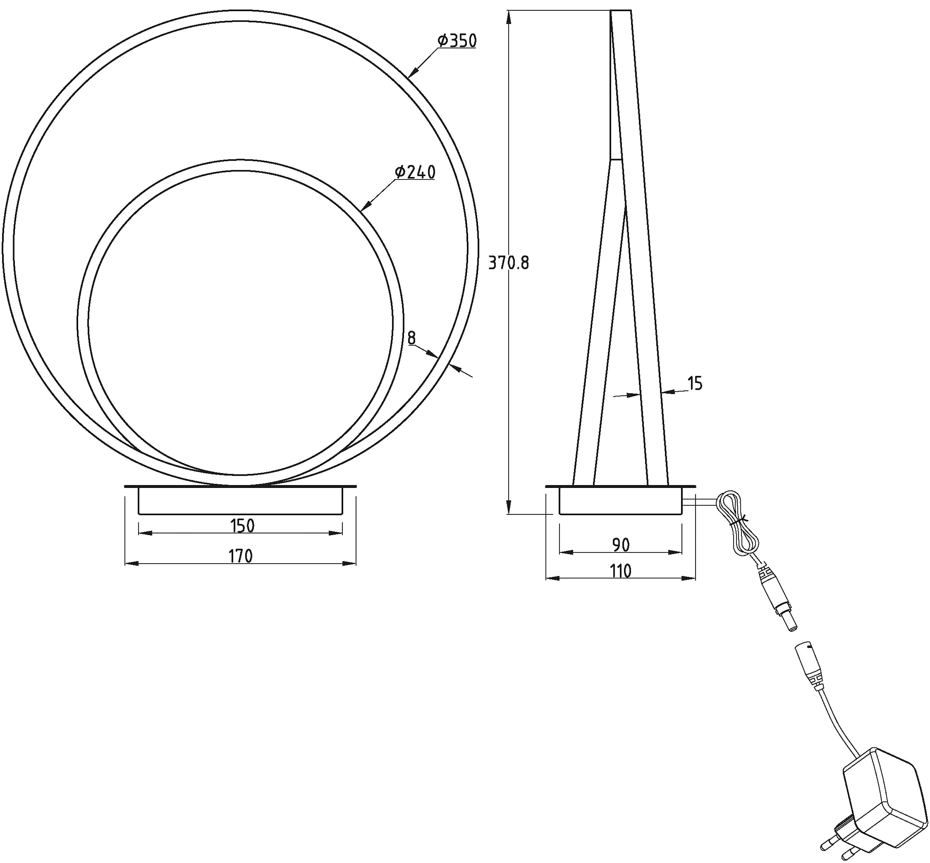 Aneta Home LOOP bordslampa