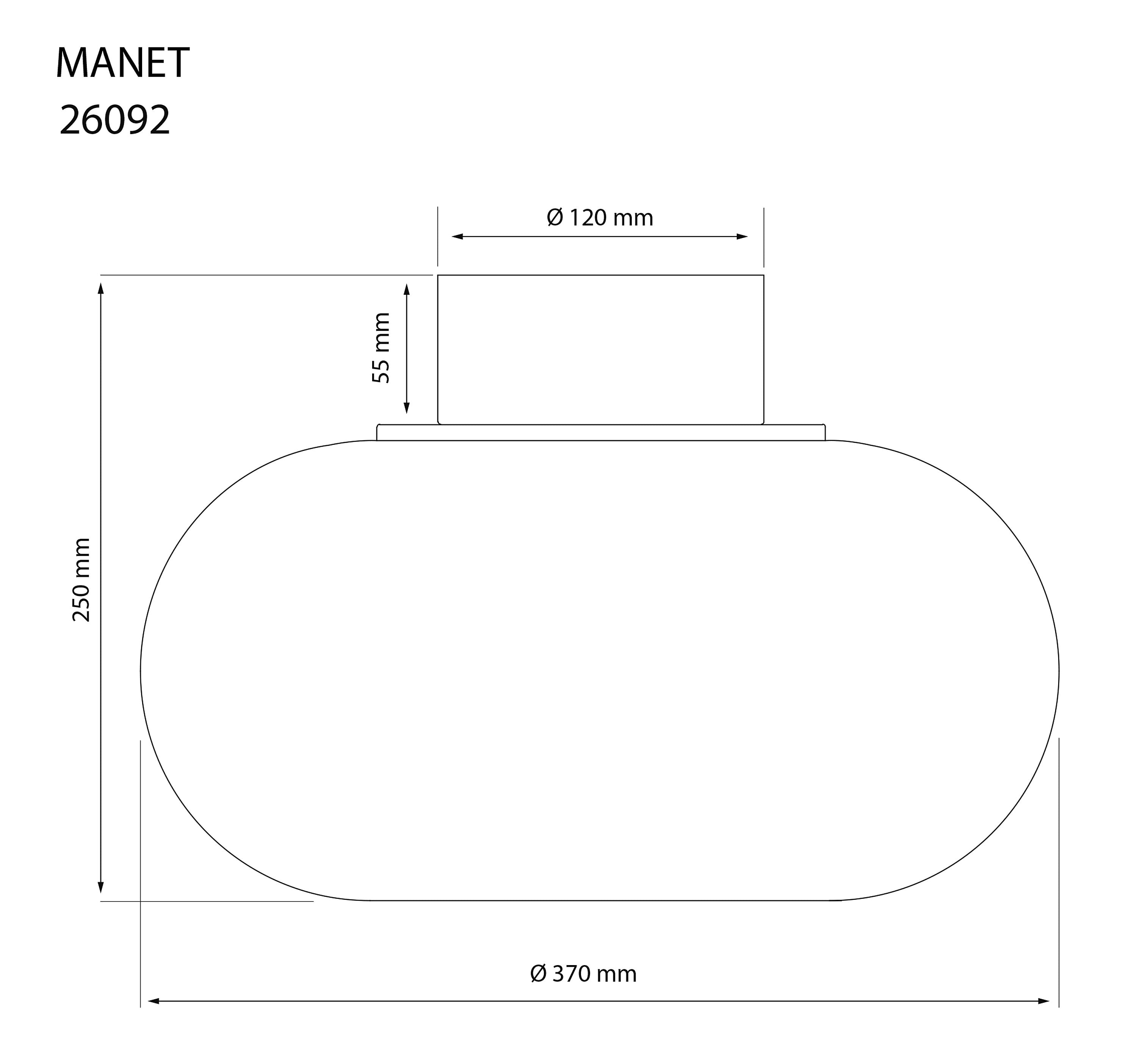 Aneta Home MANET plafond Ø37