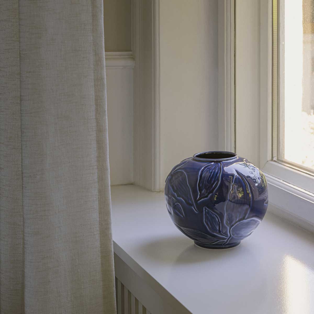 Florita Round Vase Agate Blue