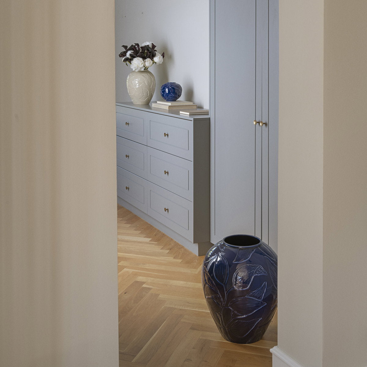 Florita Vase Agate Blue