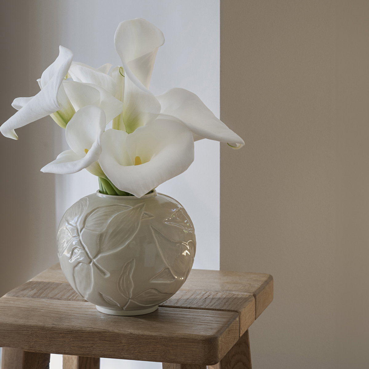 Florita Round Vase Sandstone