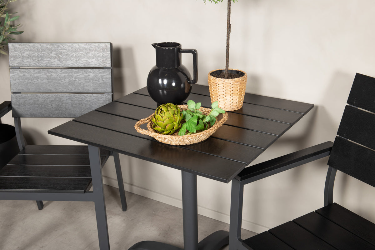 Venture Design Venture Home Colorado & Levels Cafébord 70x70 + Matstolar Svart