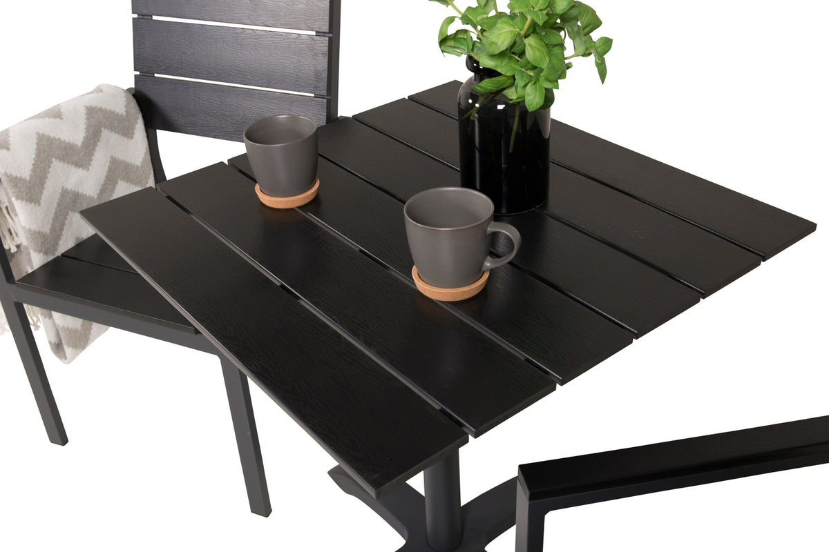 Venture Design Venture Home Colorado & Levels Cafébord 70x70 + Matstolar Svart