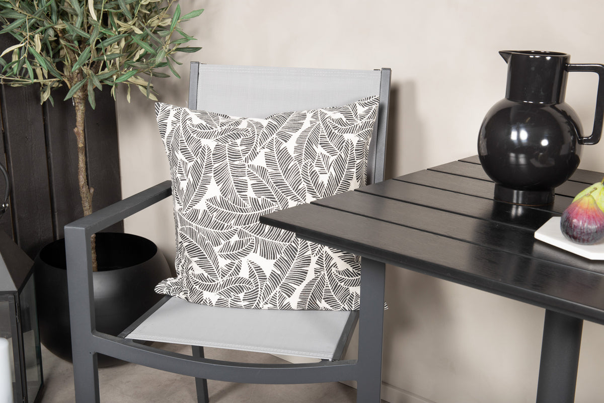 Venture Design Colorado & Copacabana Cafebord 70 x 70 Svart + Matstolar