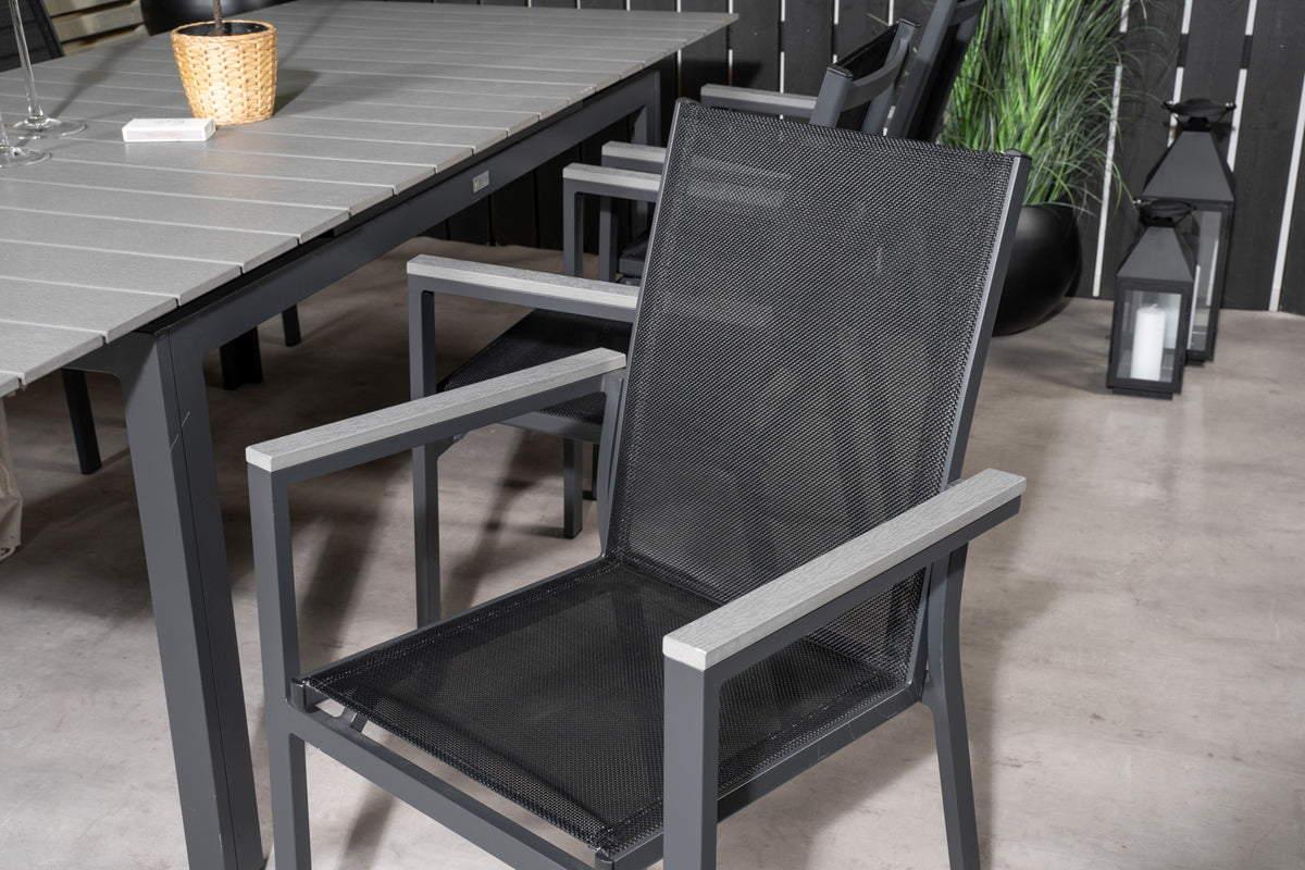 Venture Design Levels & Parma Matbord 160 x 100 + Matstolar Svart
