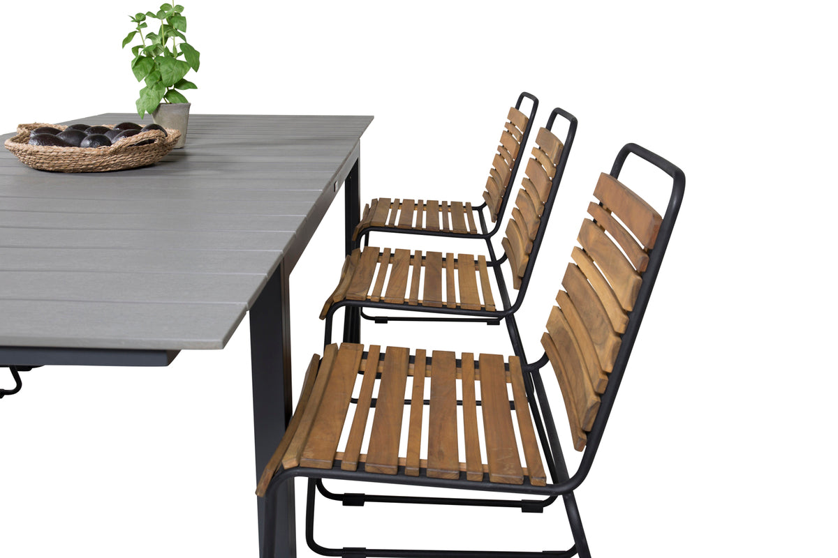 Venture Design Levels & Bois Matbord 160x100x75 + Matstolar Natur