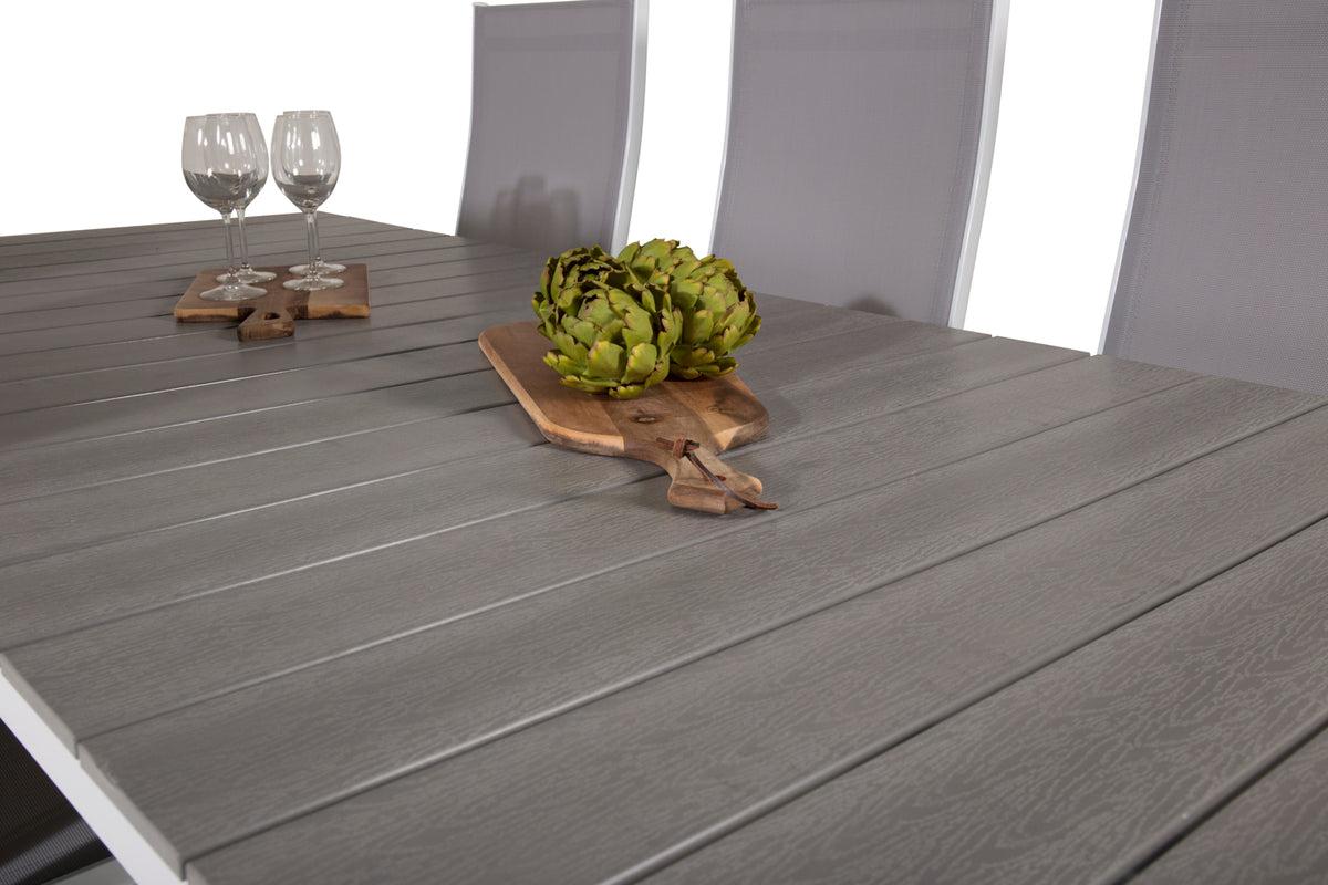 Venture Design Copacabana & Levels Reclinerstolar Grå + Matbord 229x100x75