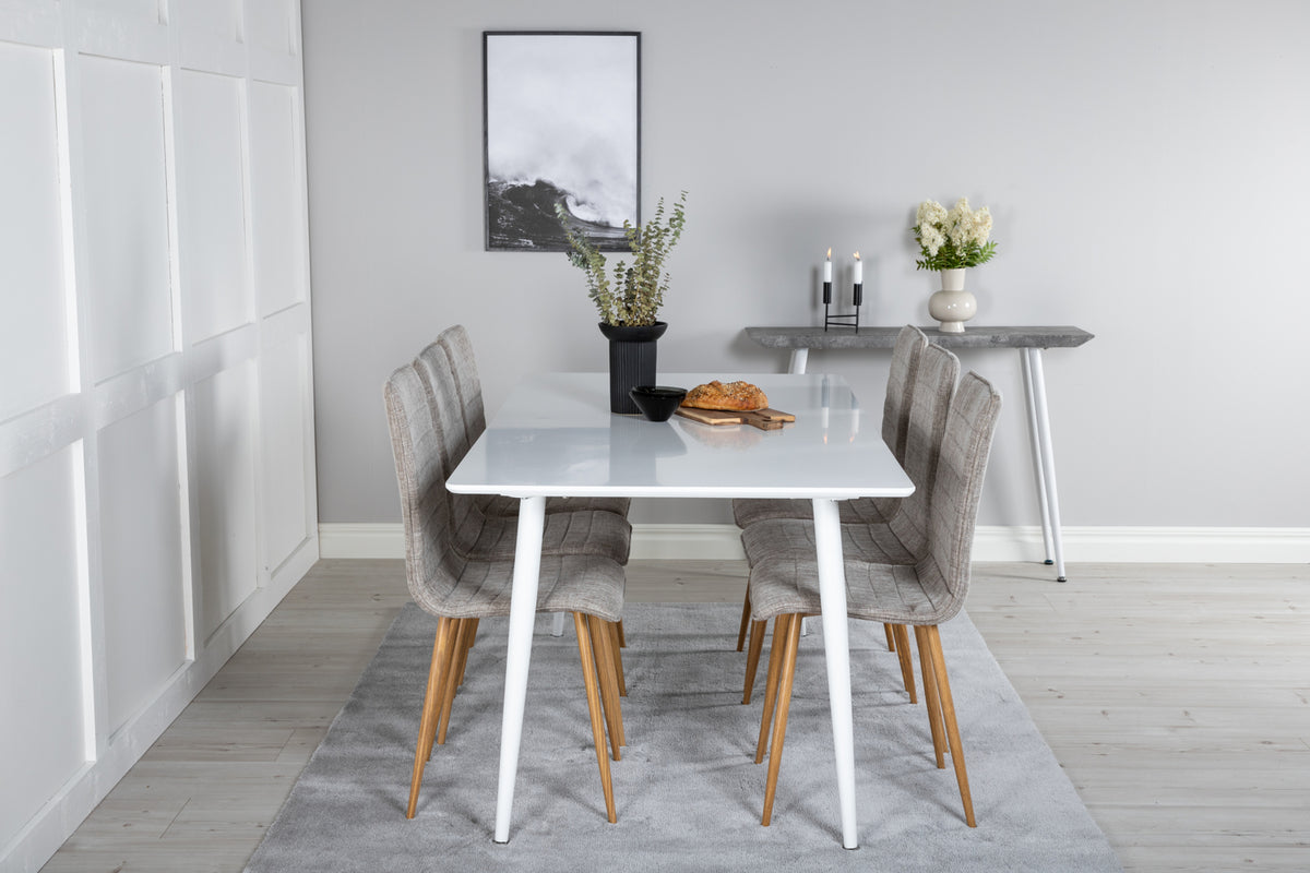 Venture Design Polar & Windu Rektangulära Matbord 180 x 90 Vit +
