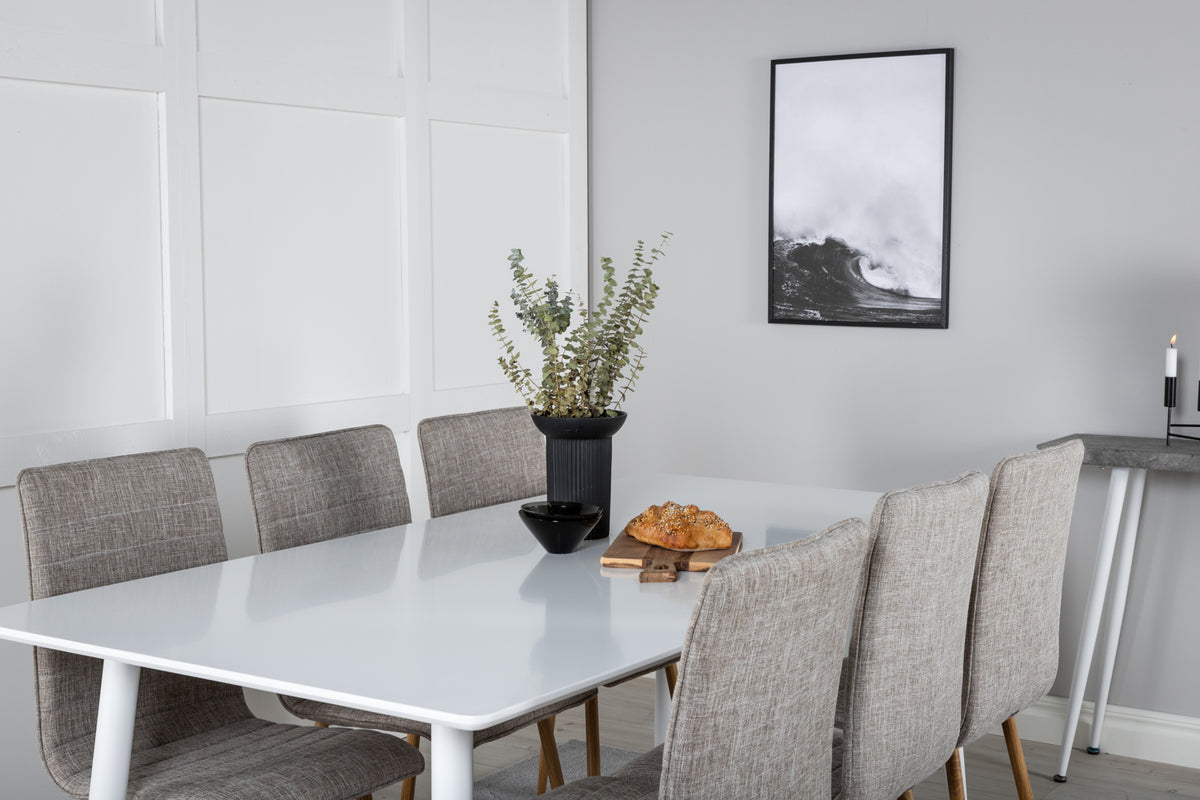 Venture Design Polar & Windu Rektangulära Matbord 180 x 90 Vit +