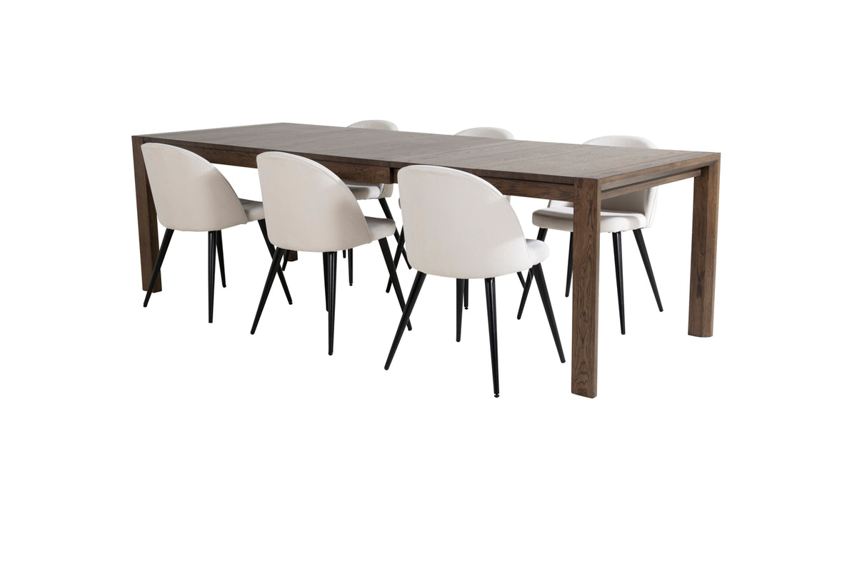 Venture Design Slider, Velvet Rektangulära Matgrupper