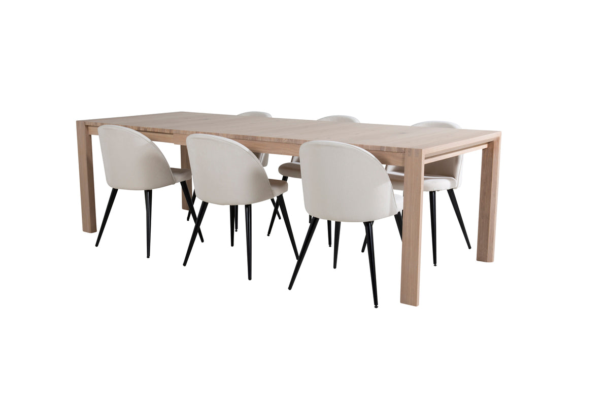 Venture Design Slider, Velvet Rektangulära Matgrupper