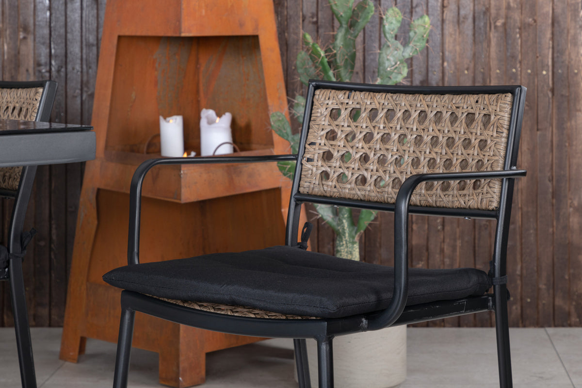 Venture Design Paola & Dallas Matstolar Natur + Matbord 193x90
