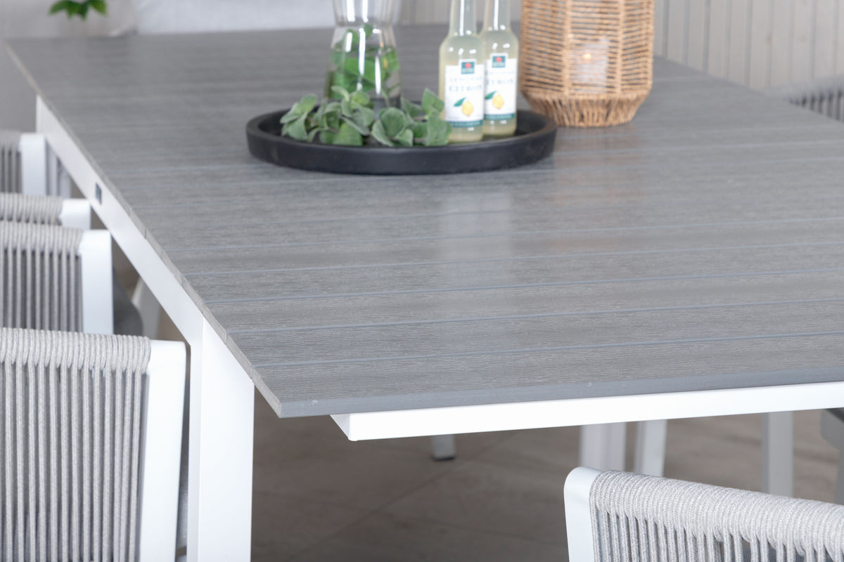 Venture Design Virya & Levels Matstolar Grå + Matbord 160x100x75