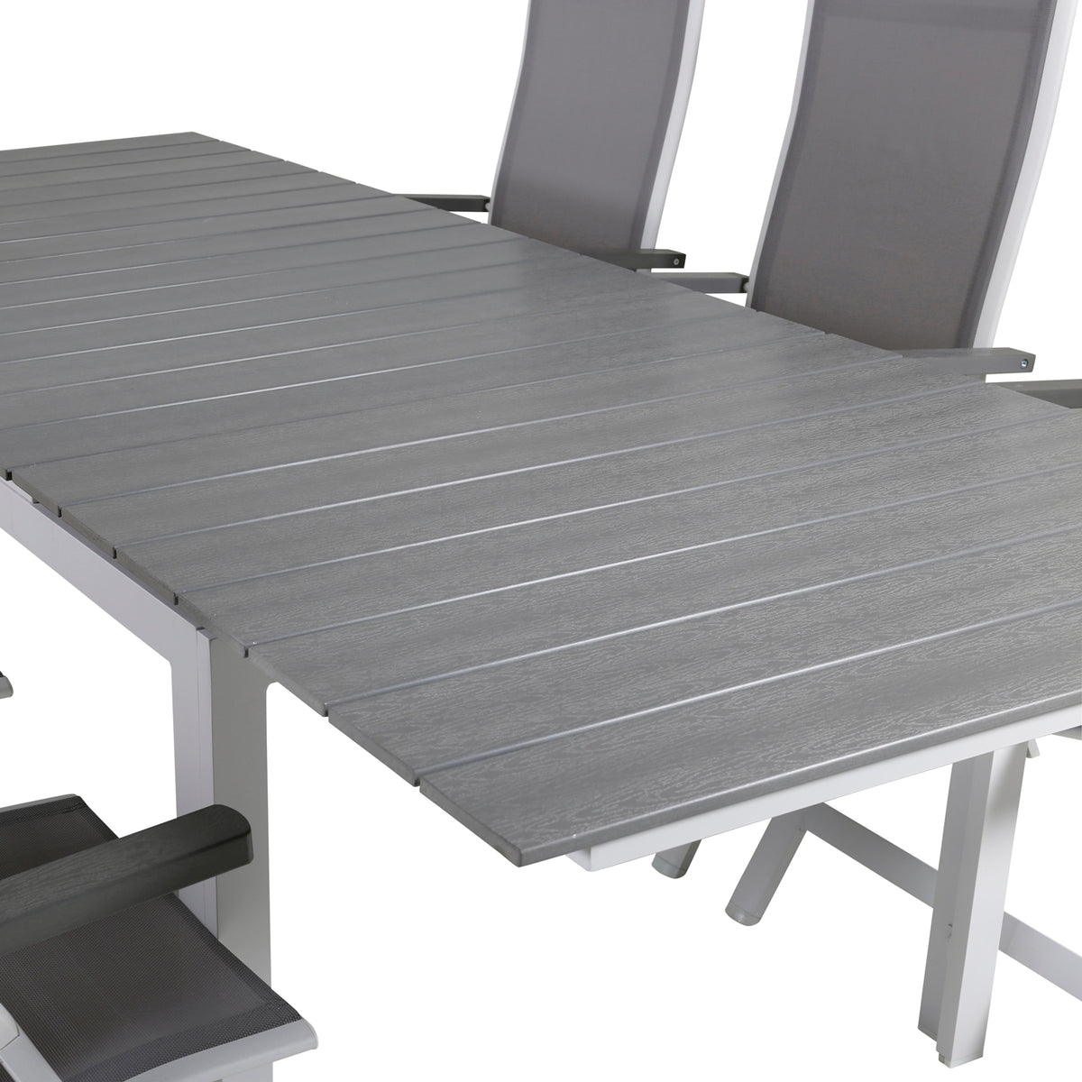 Venture Design Albany & Levels Positionsstolar Grå + Matbord 160x100x75