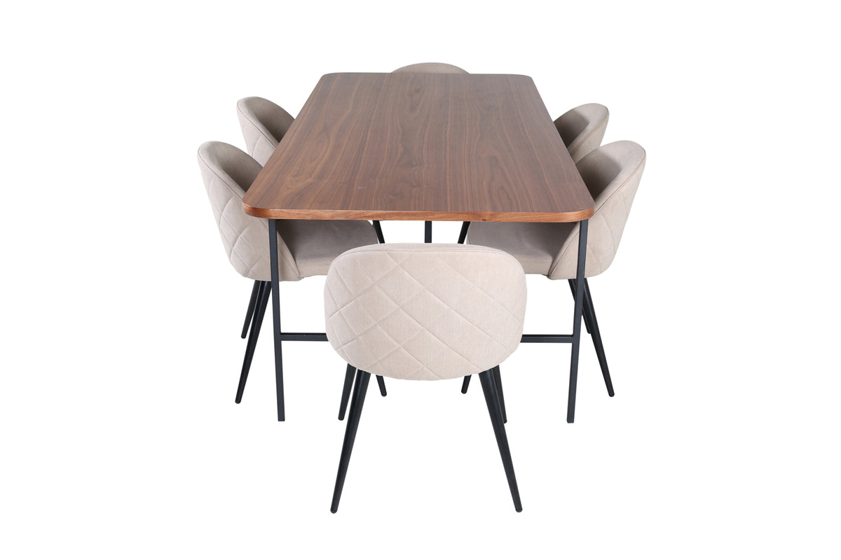 Venture Design Uno, Velvet Rektangulära Matgrupper