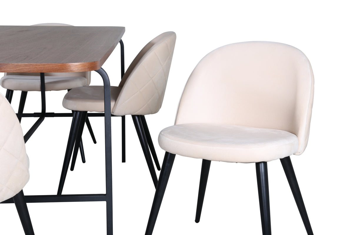 Venture Design Uno, Velvet Rektangulära Matgrupper