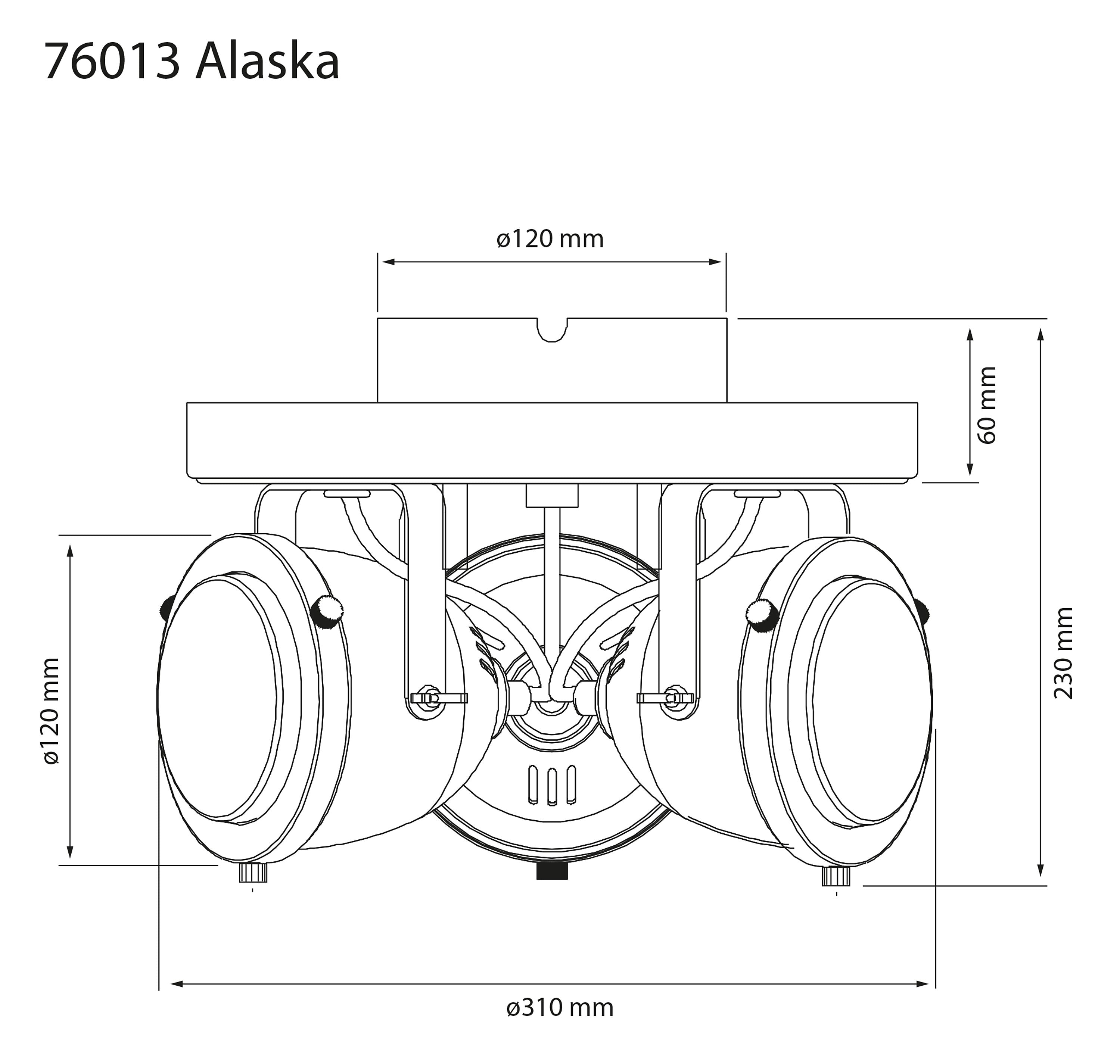 Aneta Home ALASKA takspot rund