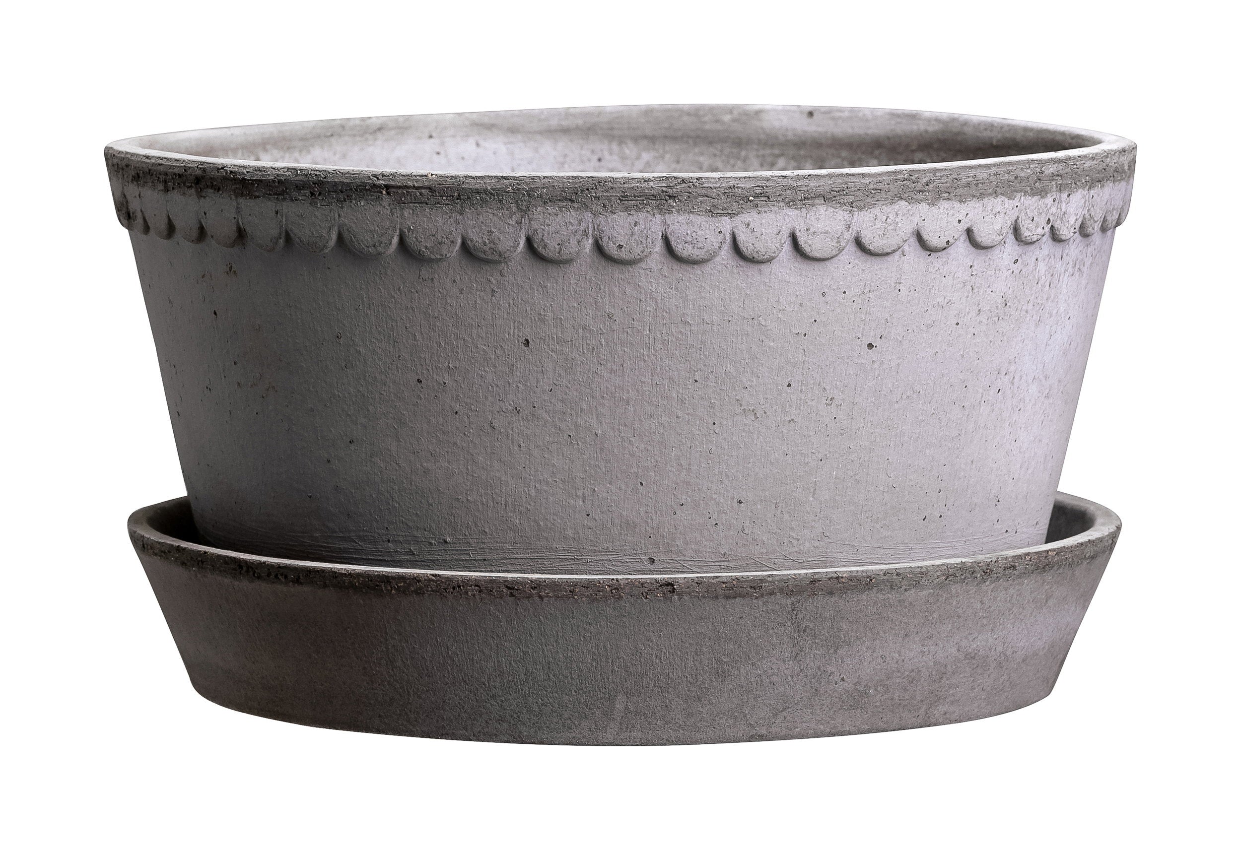 Helena Low Pot RAW Grey