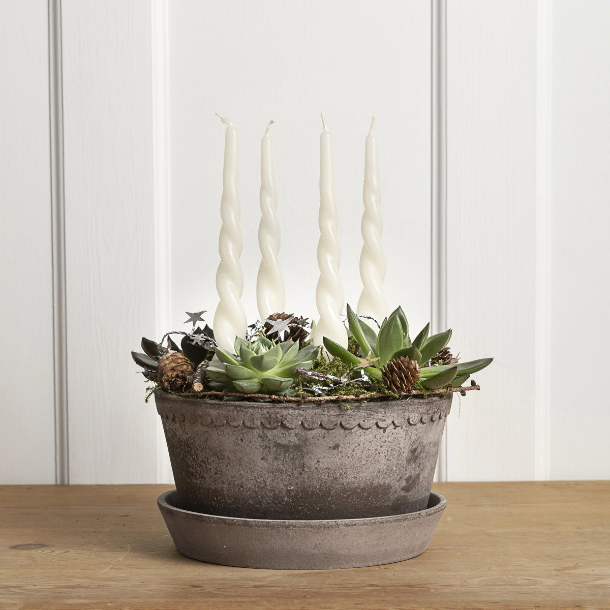 Helena Low Pot RAW Grey