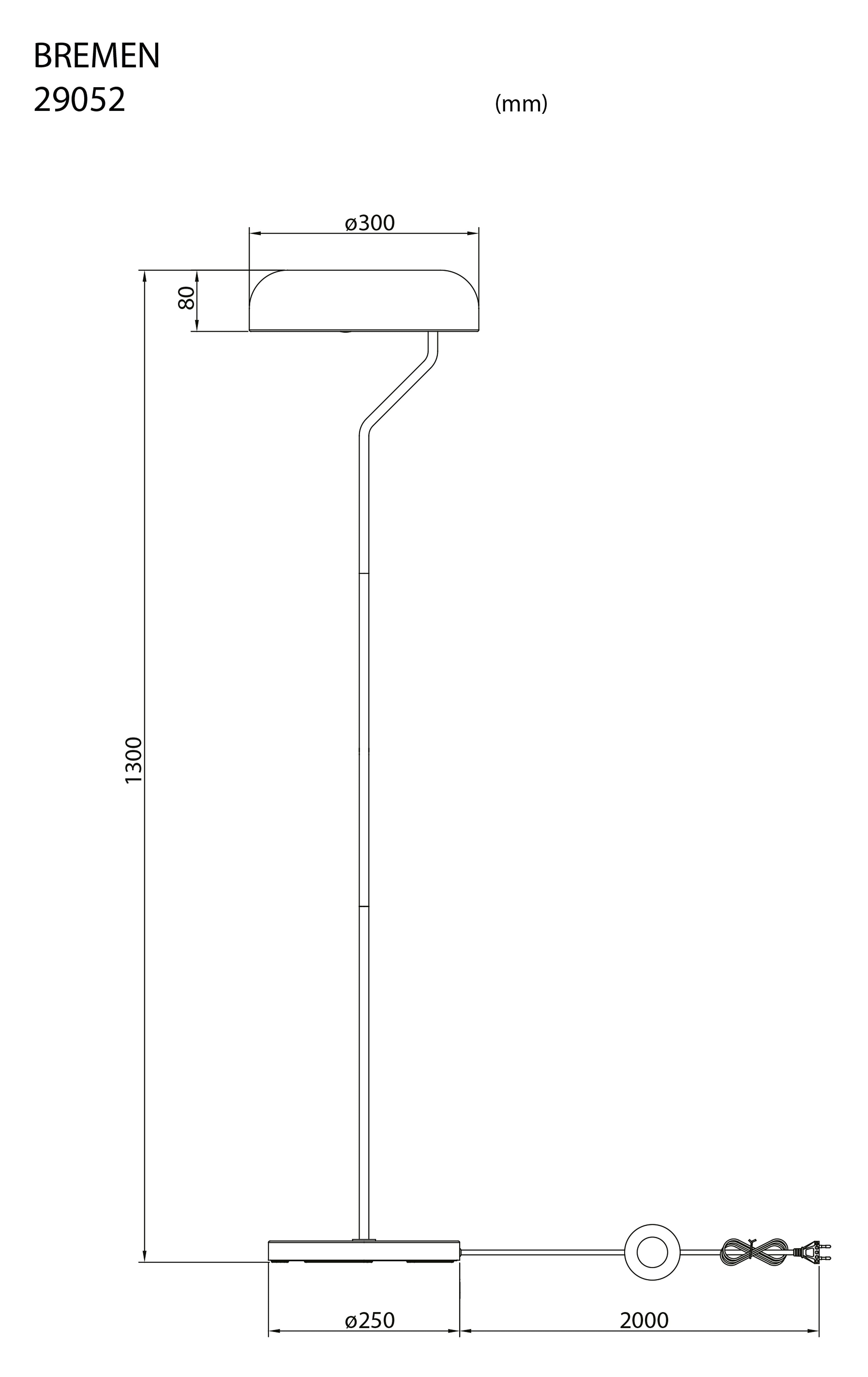 Aneta Home BREMEN golvlampa
