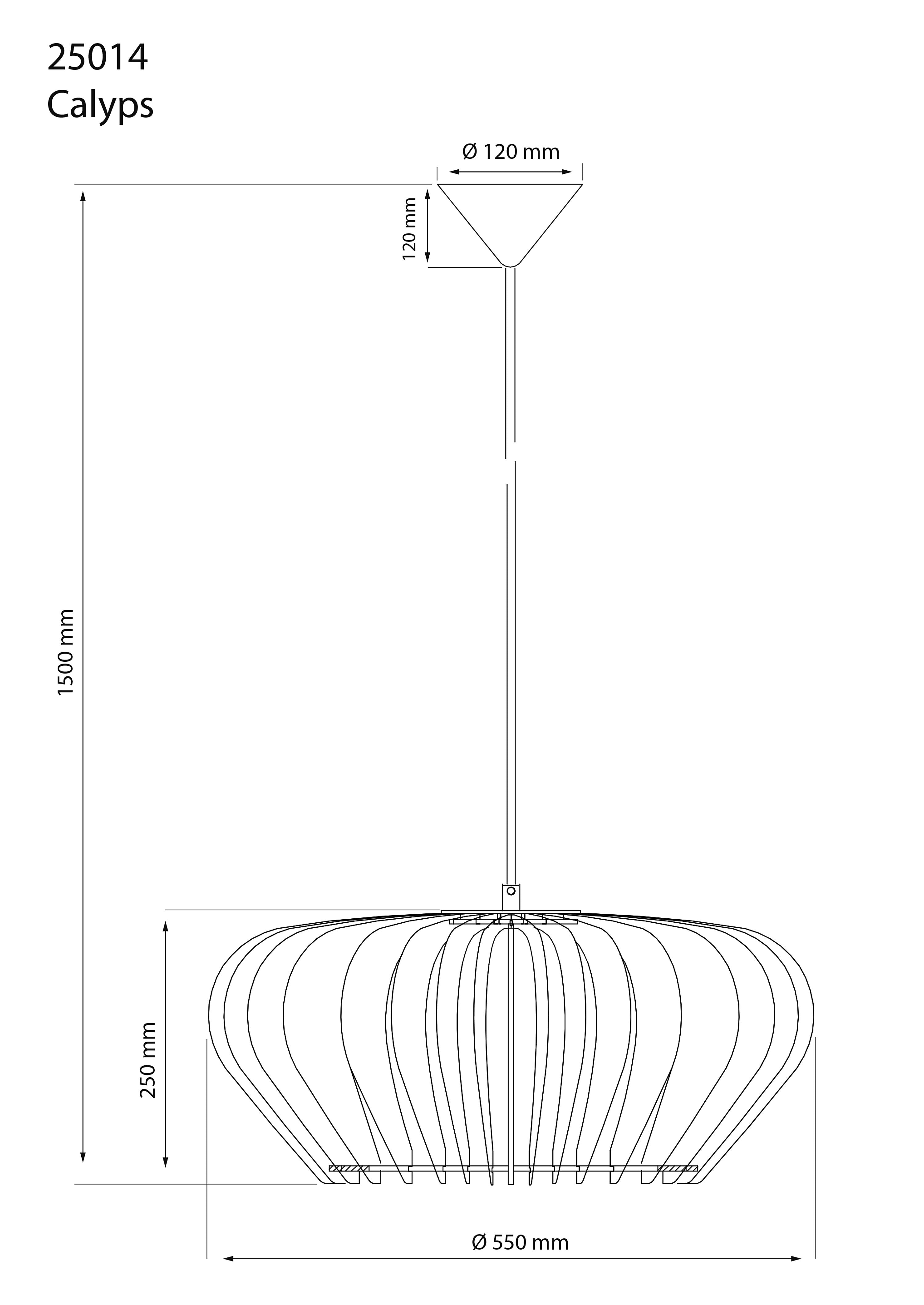 Aneta Home CALYPS taklampa Ø55 cm