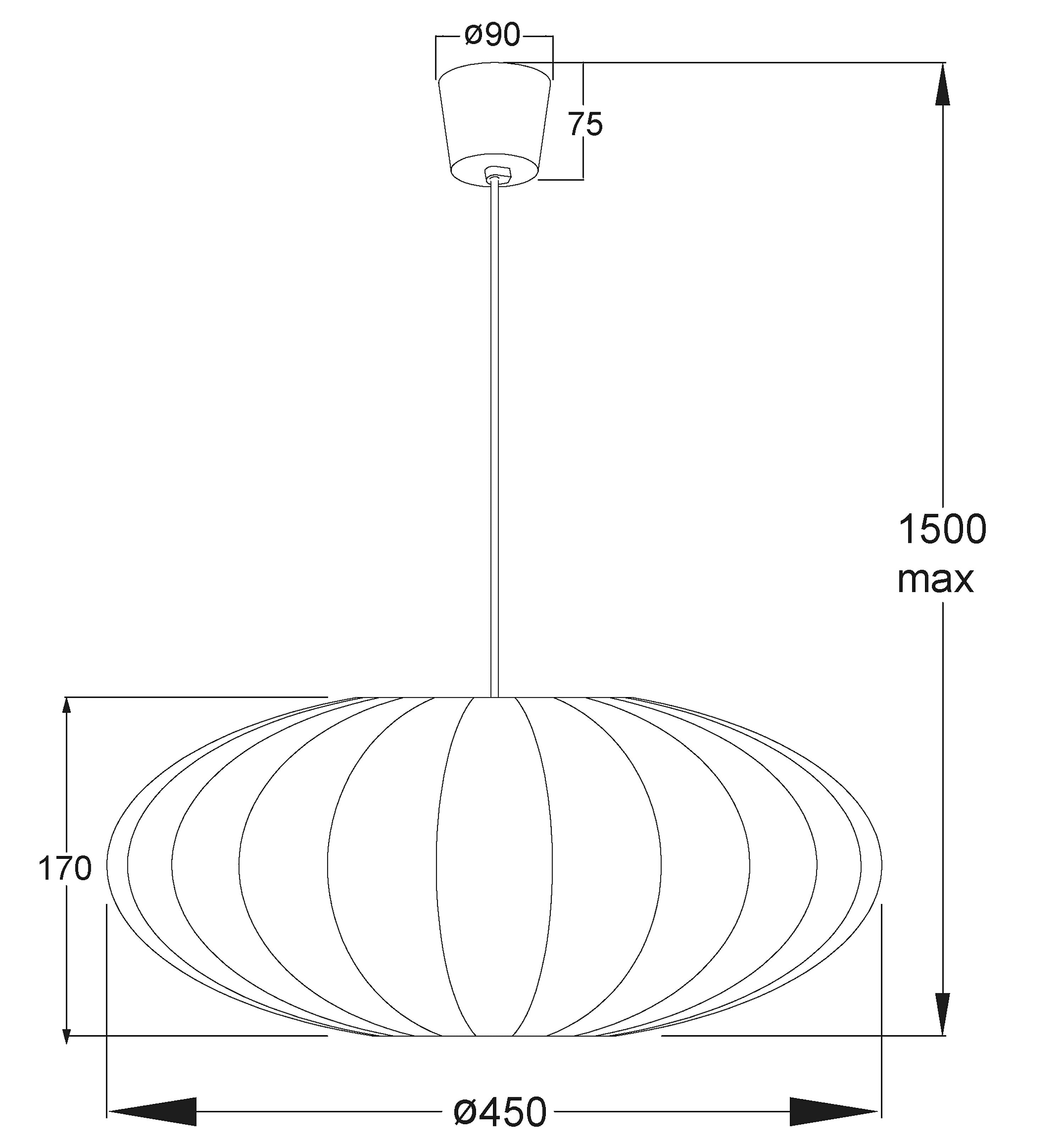 Aneta Home MAMSELL taklampa Ø45 cm