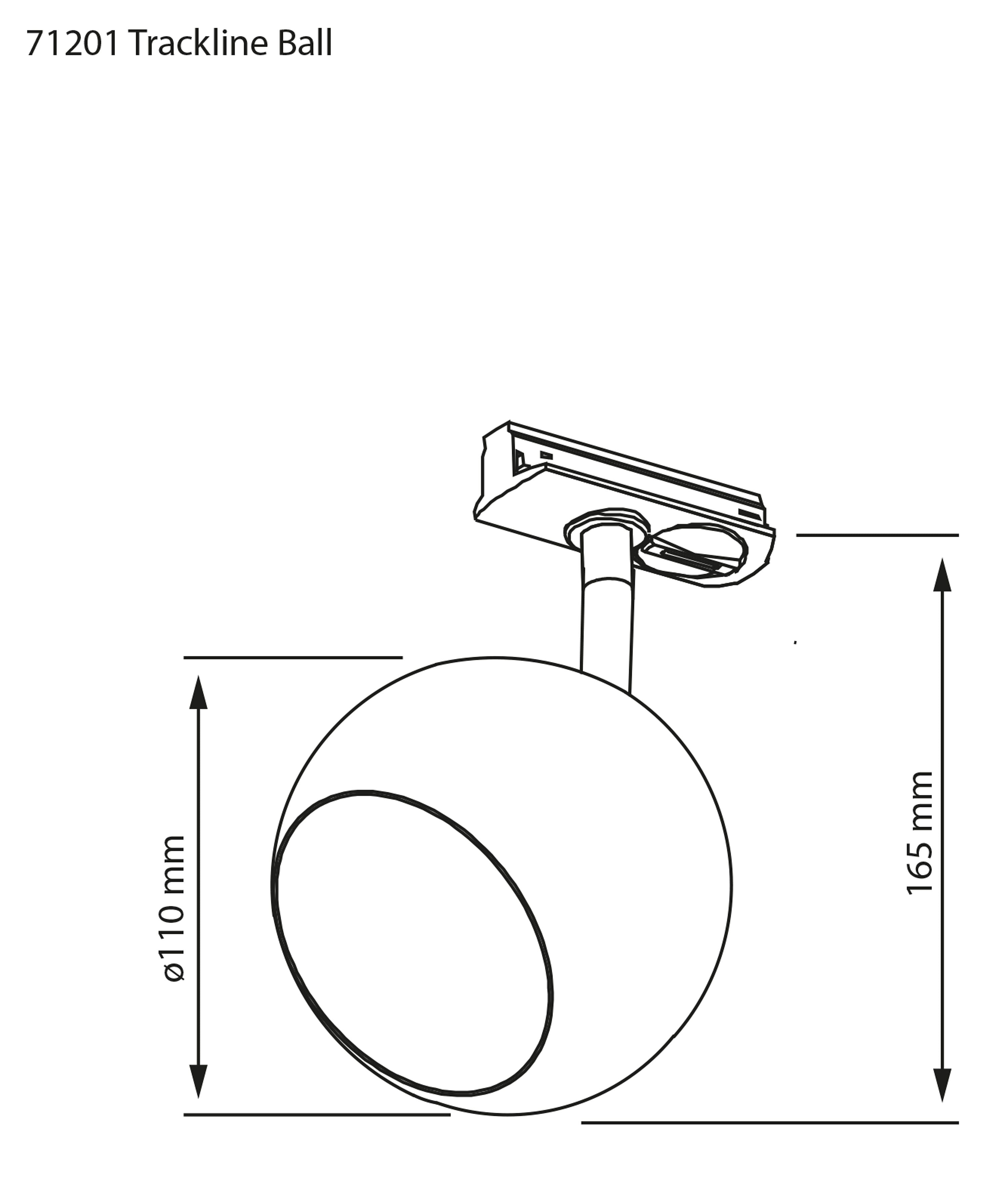 Aneta Home TRACKLINE BALL spothuvud