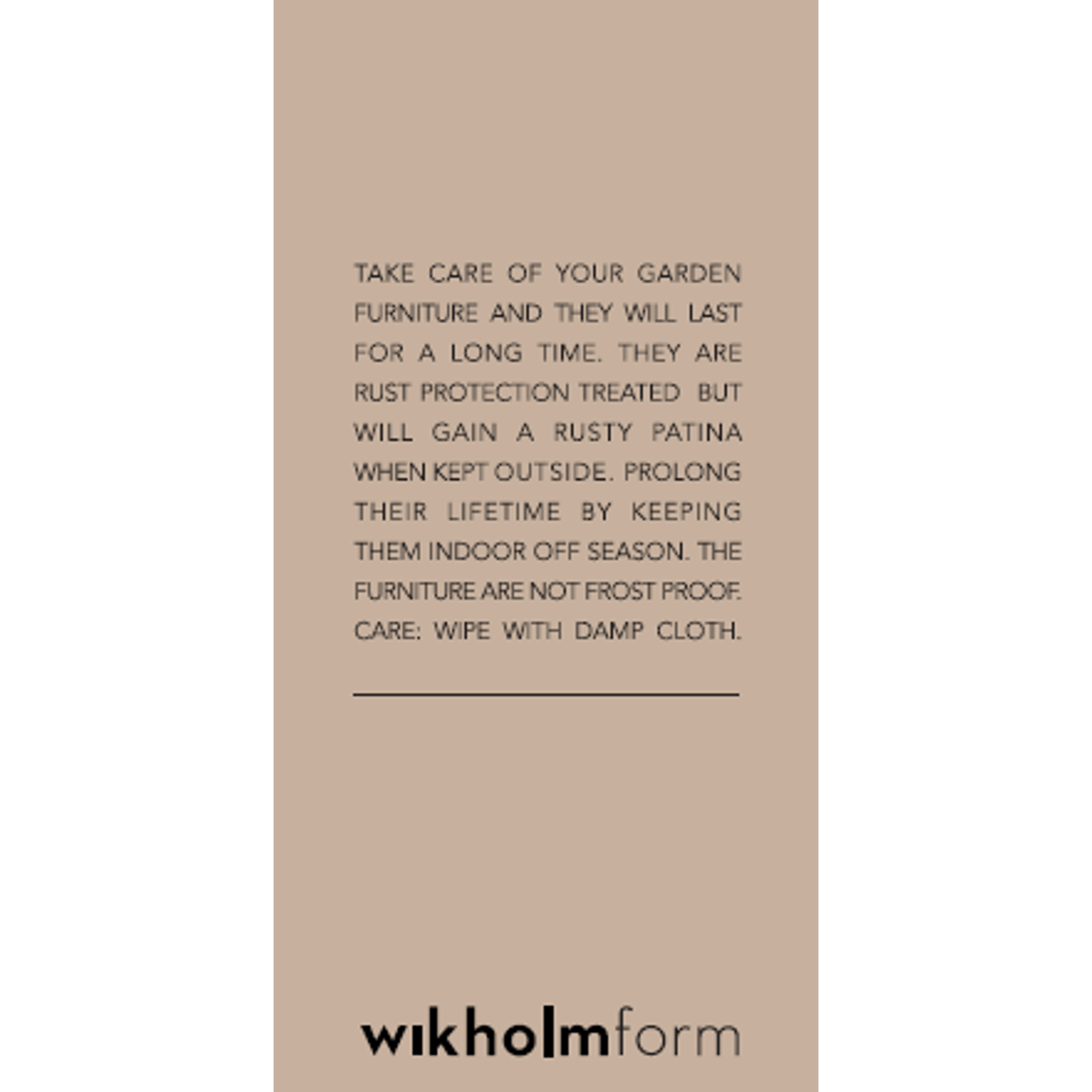 Wikholm Form POSITANO LUSTHUS