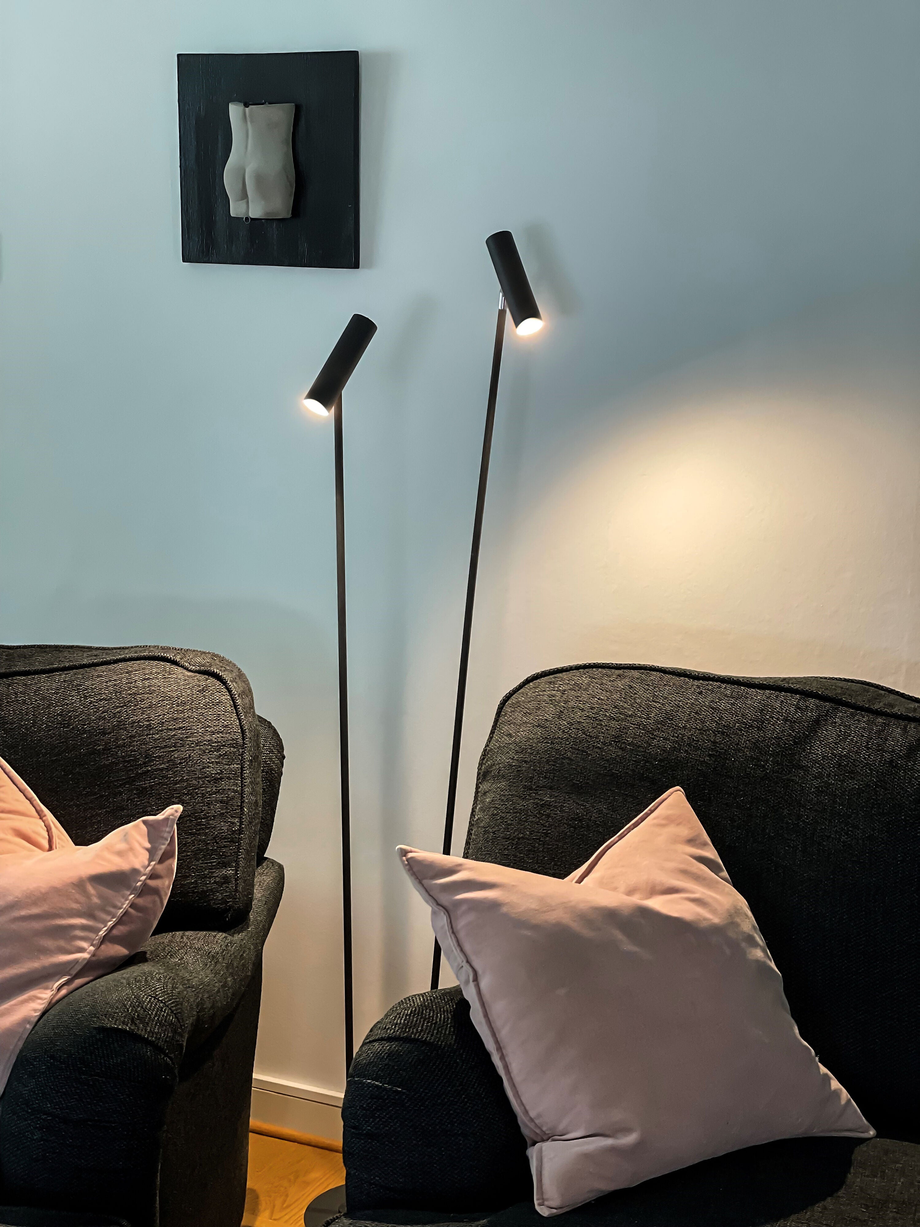 Aneta Home ARTIC golvlampa dubbel