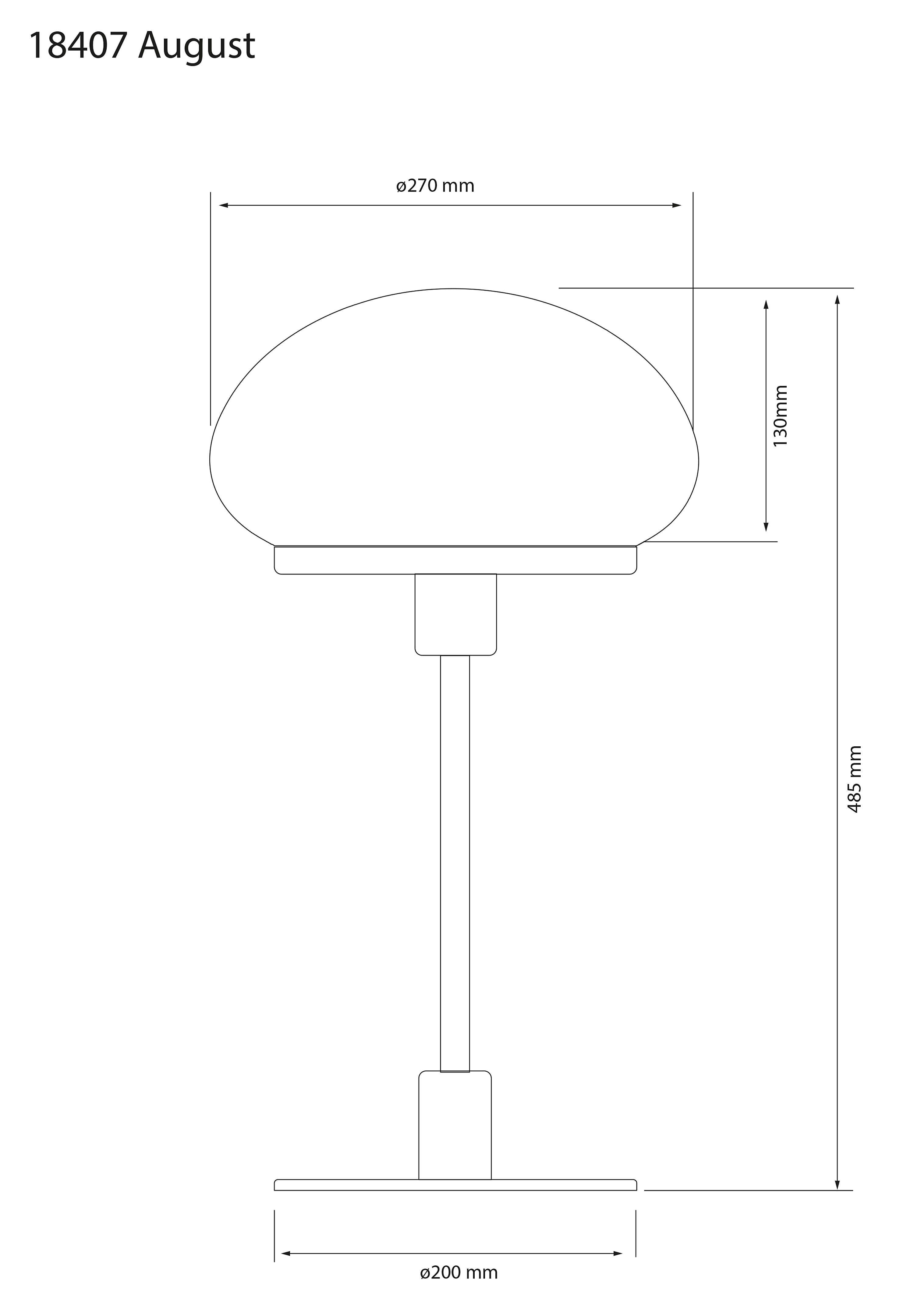 Aneta Home NEW AUGUST bordslampa stor